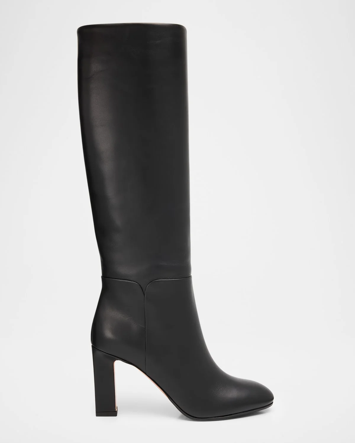 85mm Sellier Leather Knee-High Boots - 1