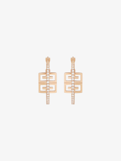 Givenchy 4G EARRINGS IN METAL WITH CRYSTALS outlook