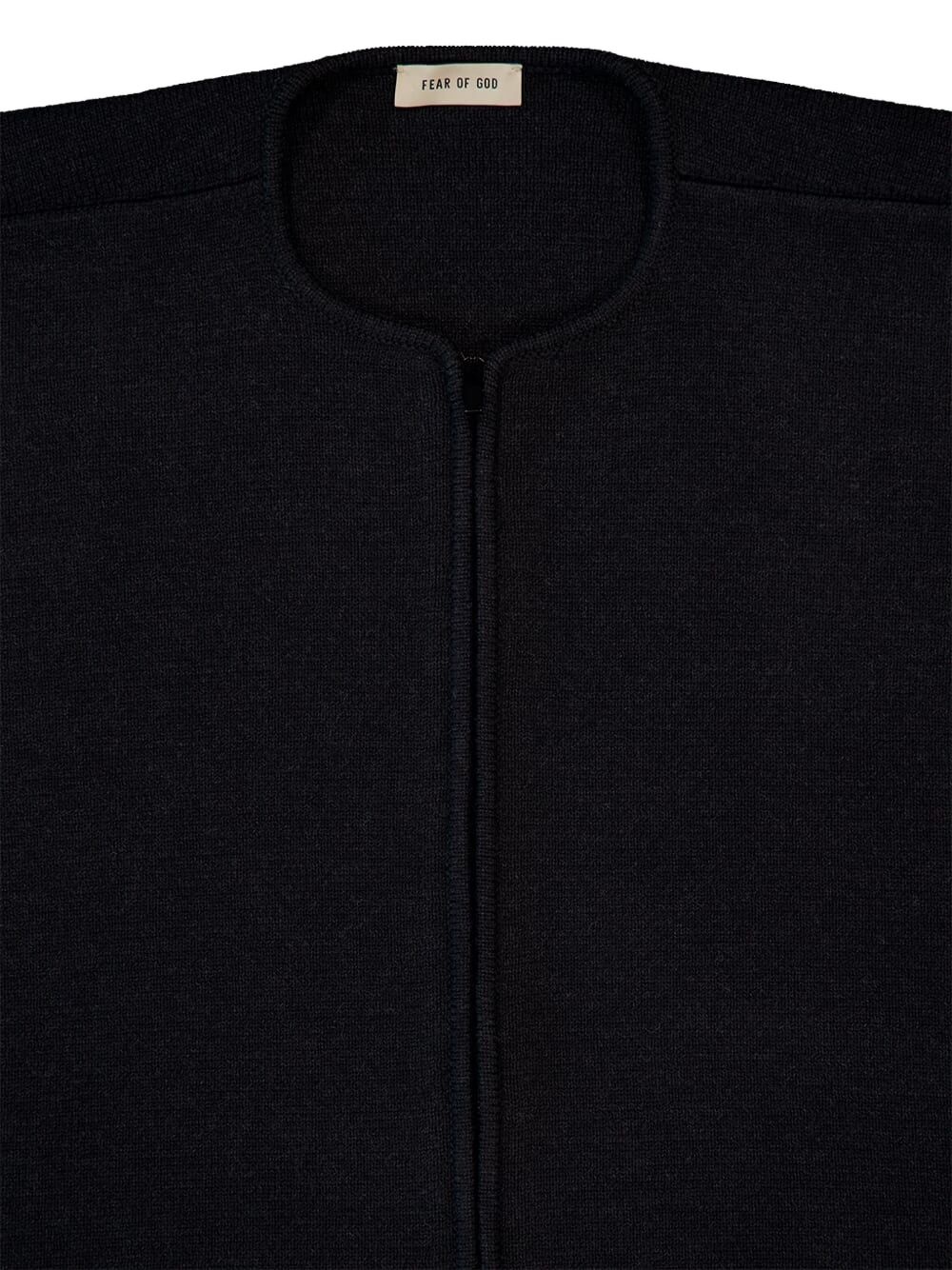 wool full-zip sweater - 4