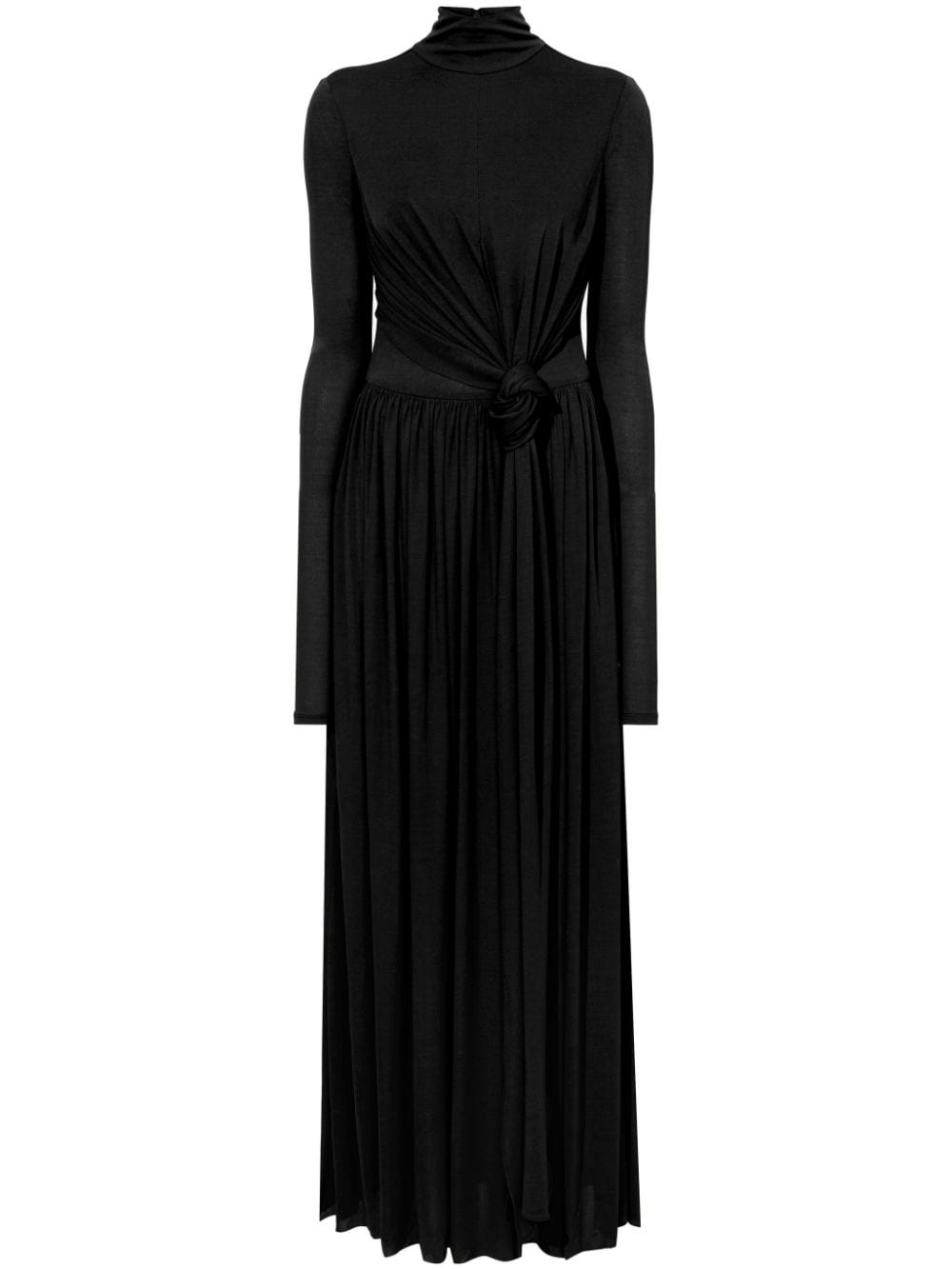 crepe jersey wrap maxi dress - 1