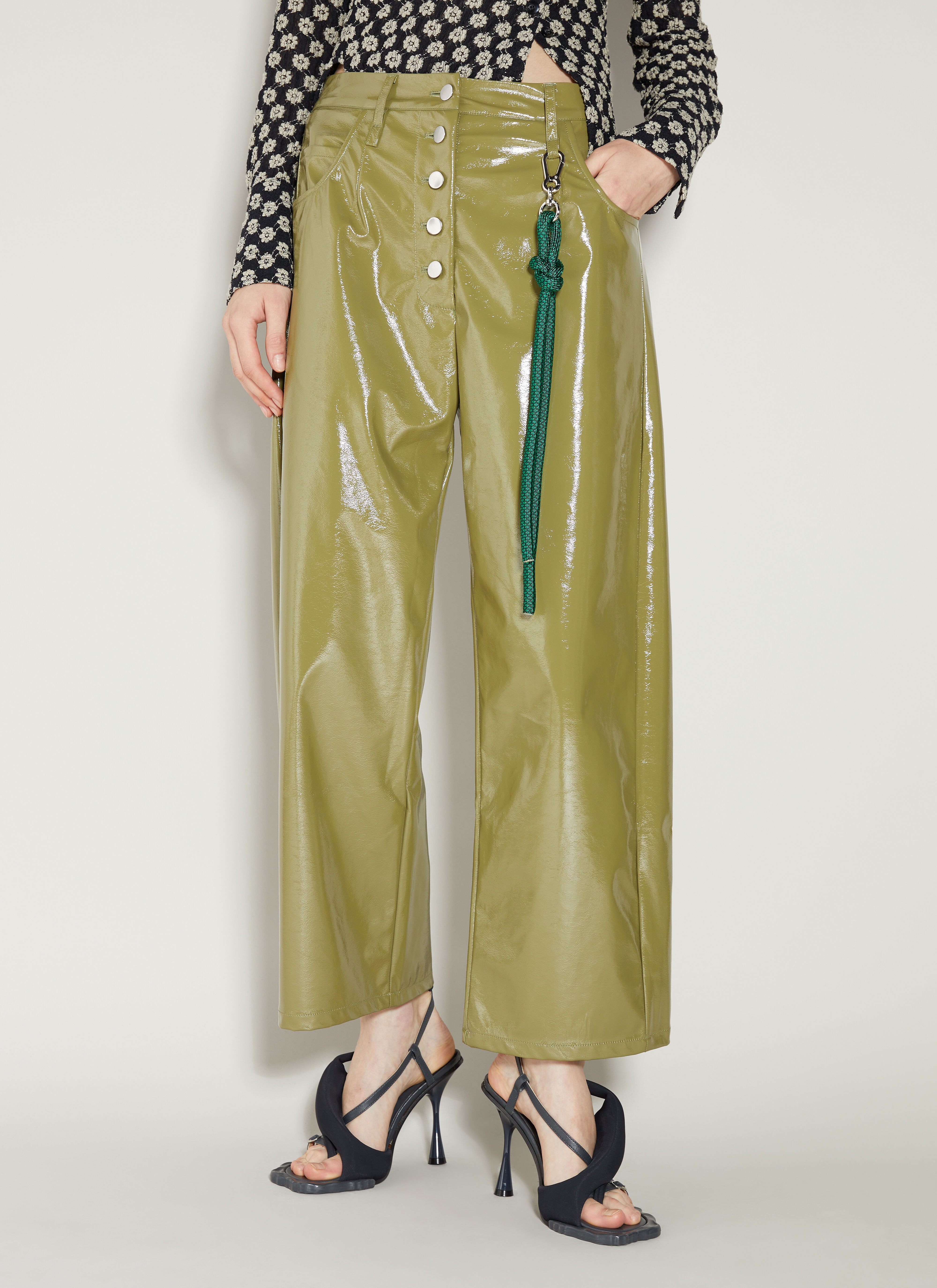 Glossy Vinyl Pants - 4