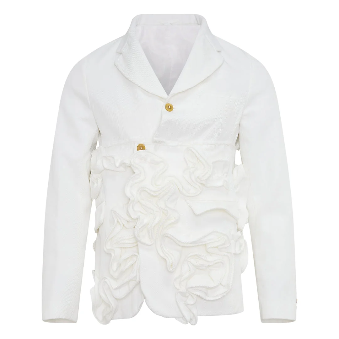 Heavy Kersey Ruffle Blazer - 1