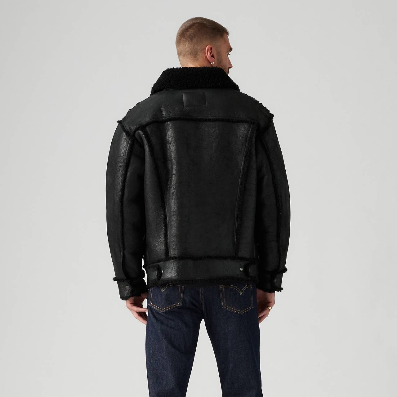 SHEARLING OLYMPIA TRUCKER JACKET - 4