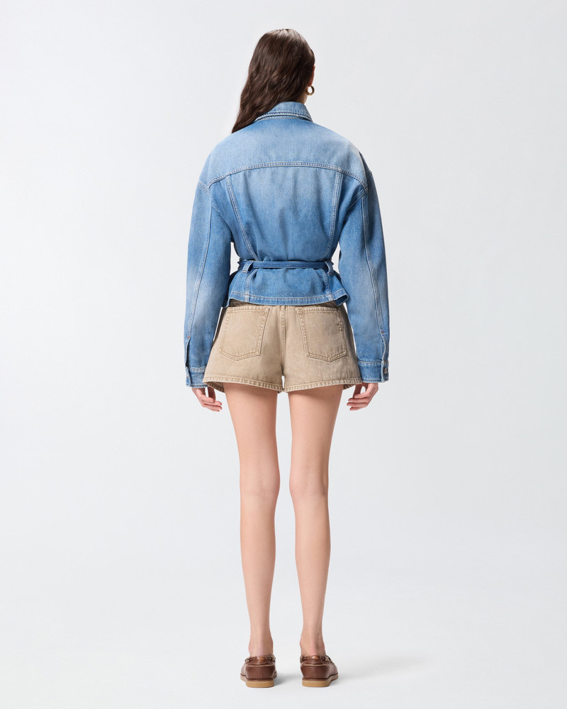 DENIM JACKET WITH BELT 5
