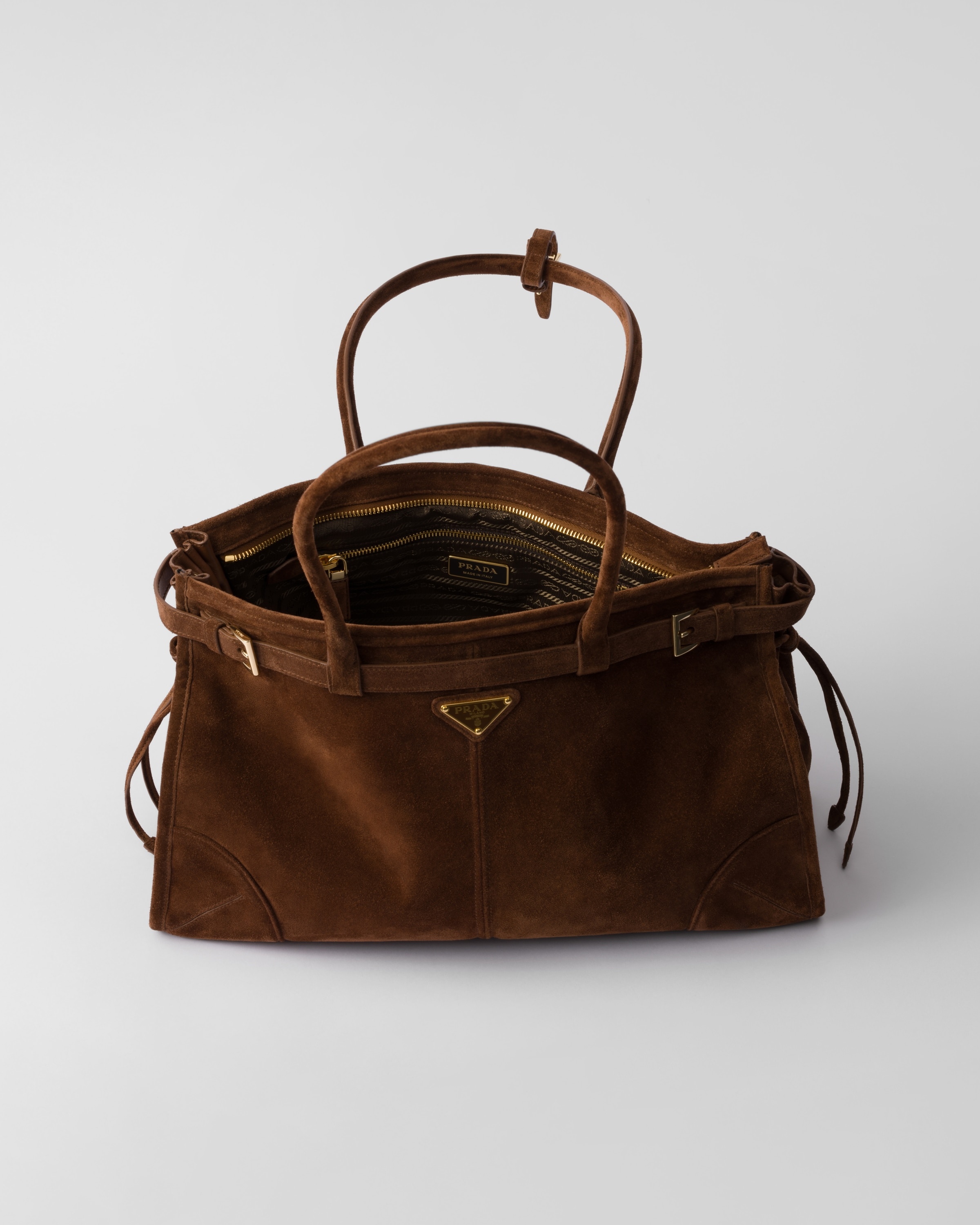 Large suede handbag - 5