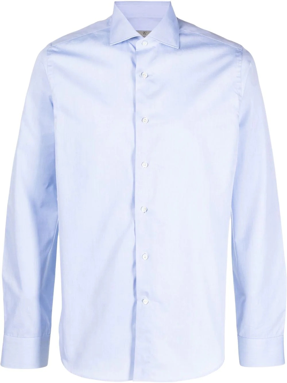 cutaway-collar cotton shirt - 1