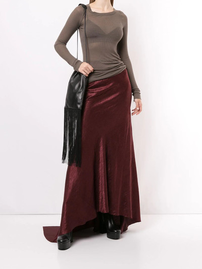 Ann Demeulemeester velvet maxi skirt outlook