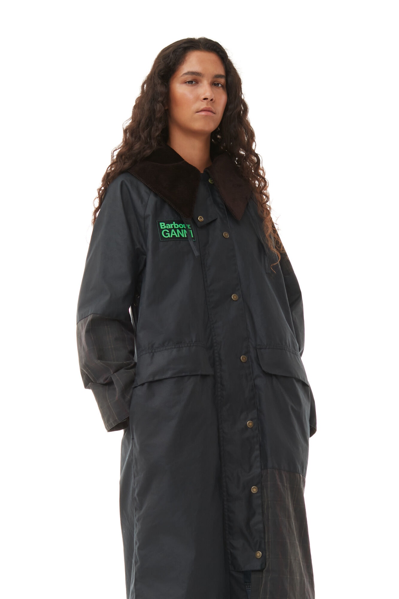 GANNI X BARBOUR BURGHLEY WAX JACKET - 4