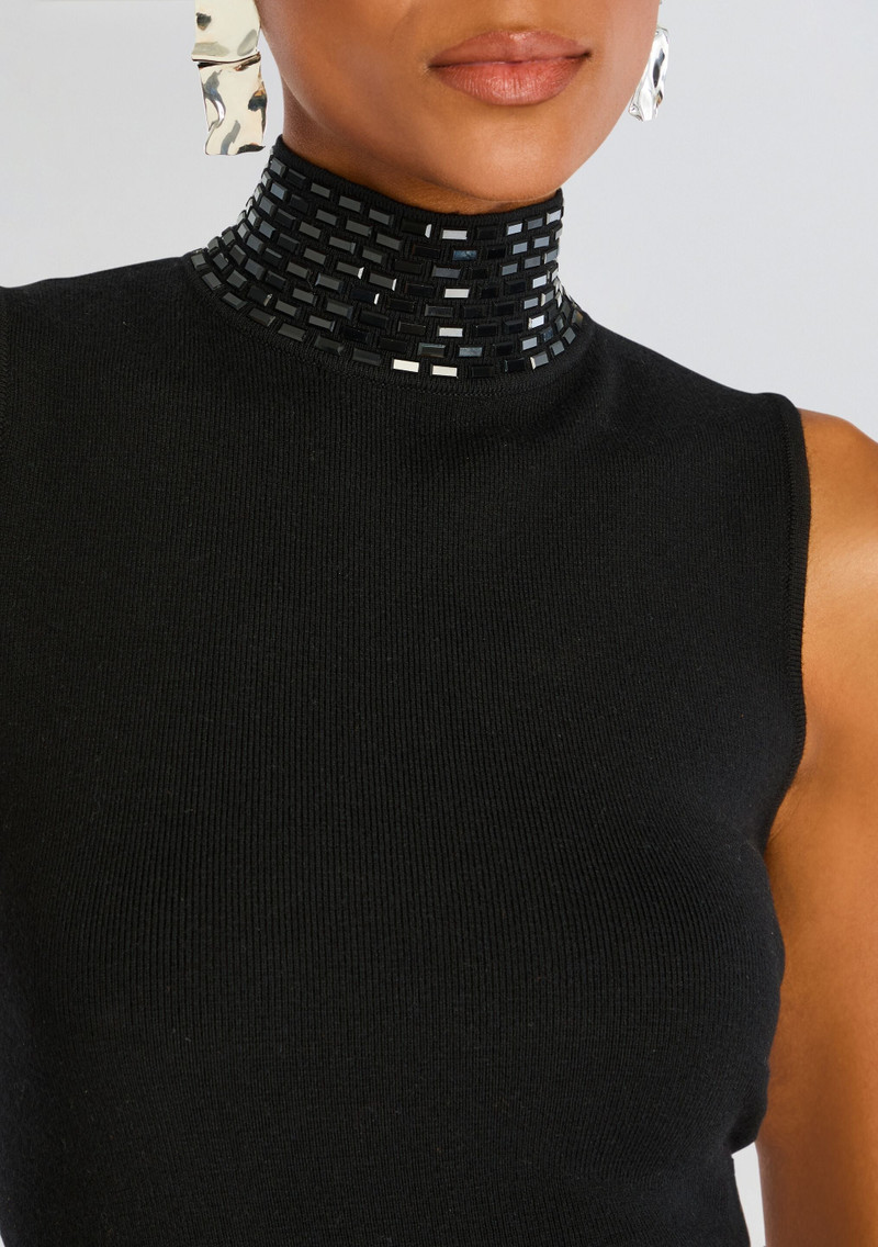 RETROFÊTE ENVY EMBELLISHED KNIT DRESS outlook