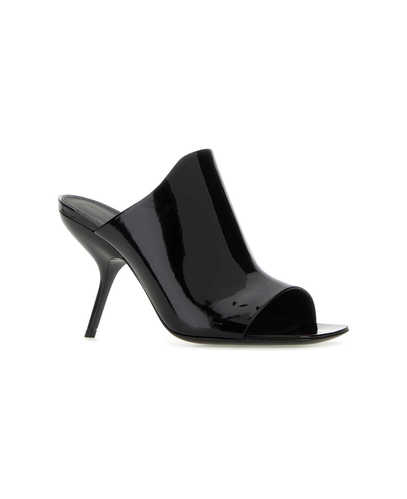Back Leather Slide Mules - 2