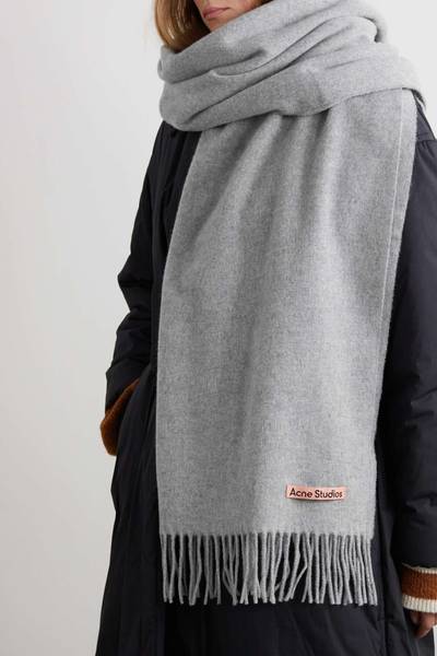 Acne Studios Canada fringed wool scarf outlook