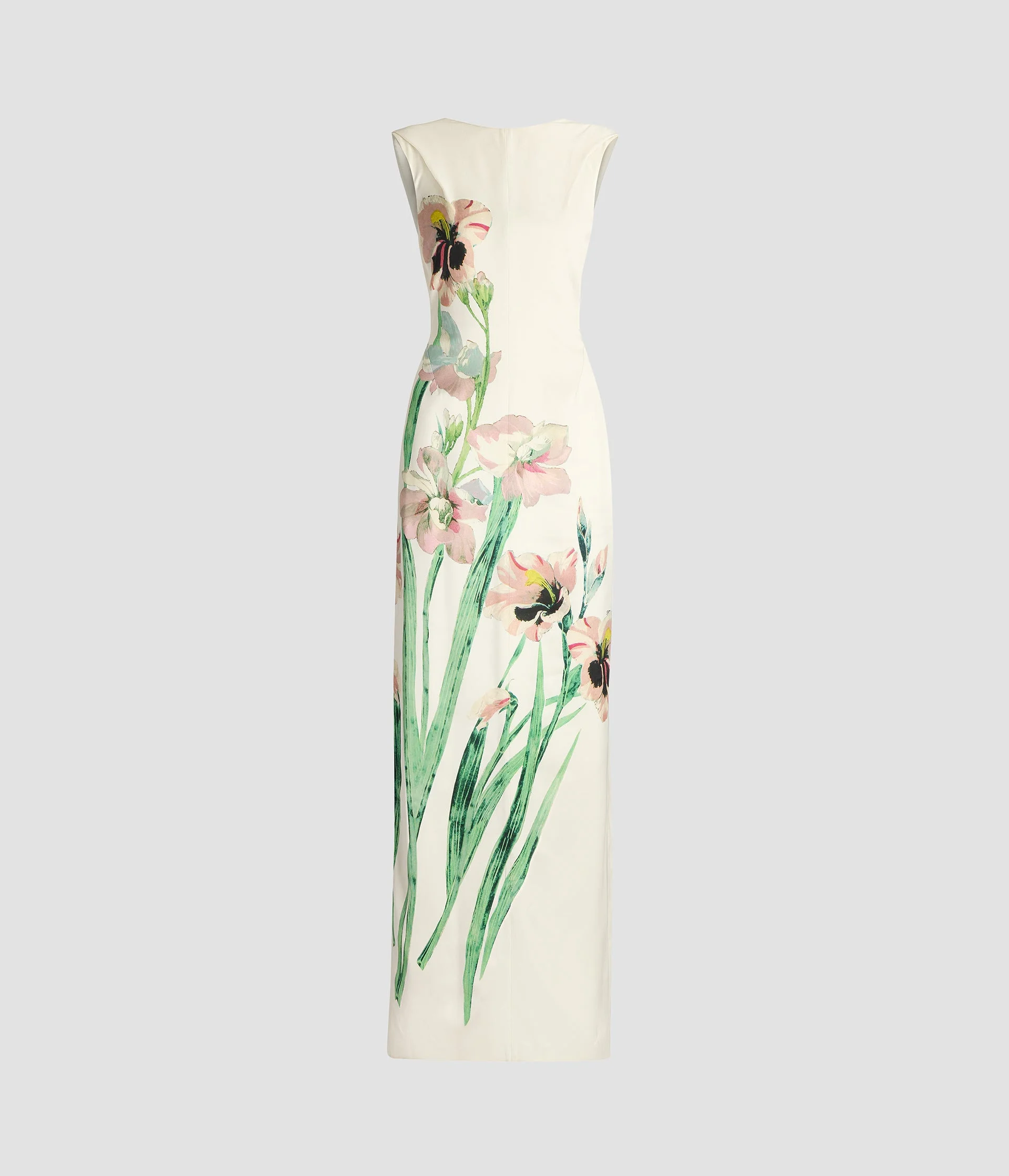 FLORAL DUCHESS DRAPE GOWN - 1