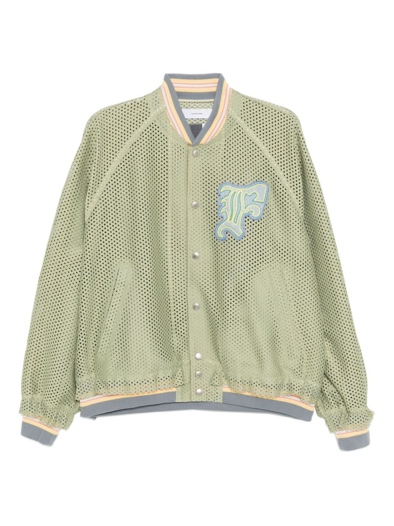 logo-embroidered jacket 1