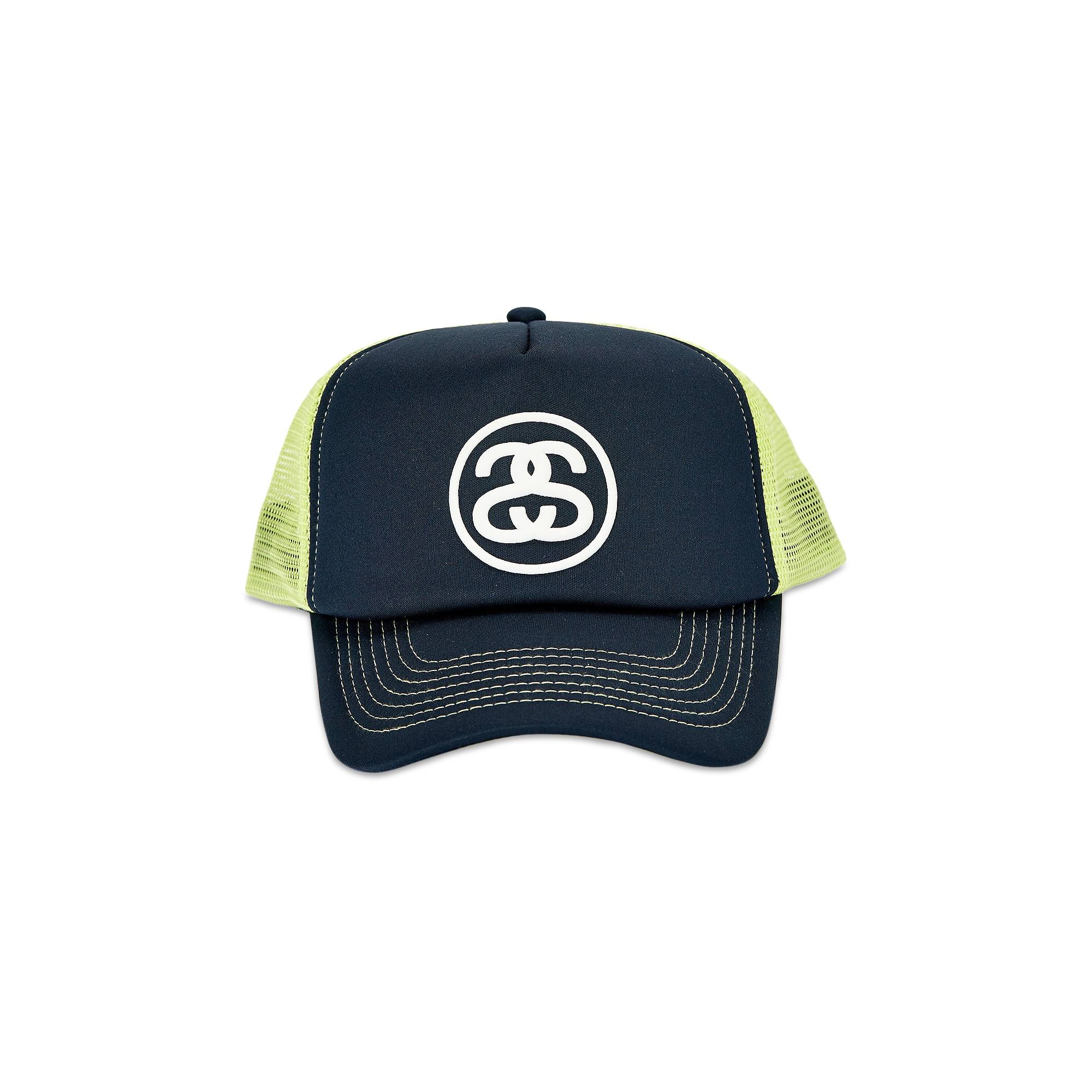 stussyキャプ Buy Stussy Low Pro Trucker Cut-Out Leather Snapback 'Navy