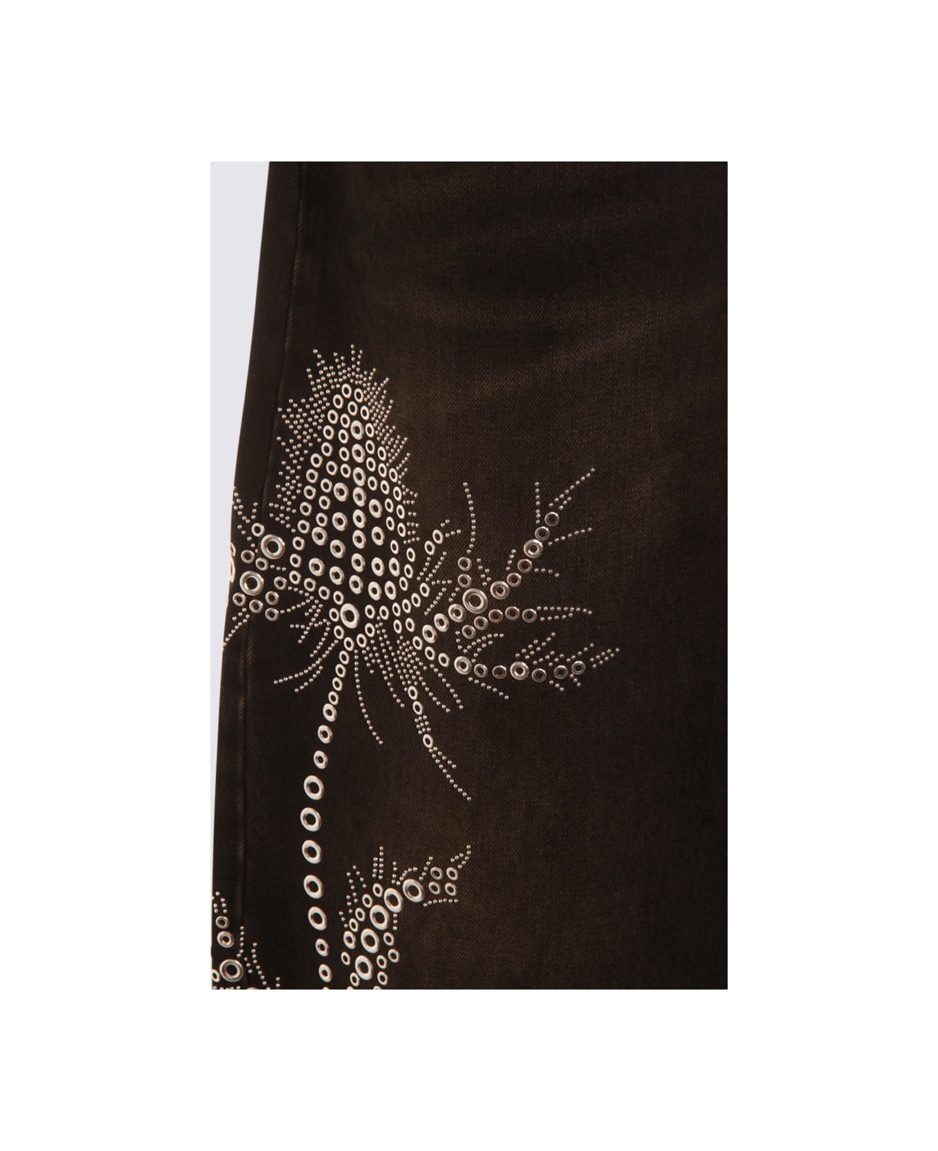 Black Cotton Denim Jeans - 3