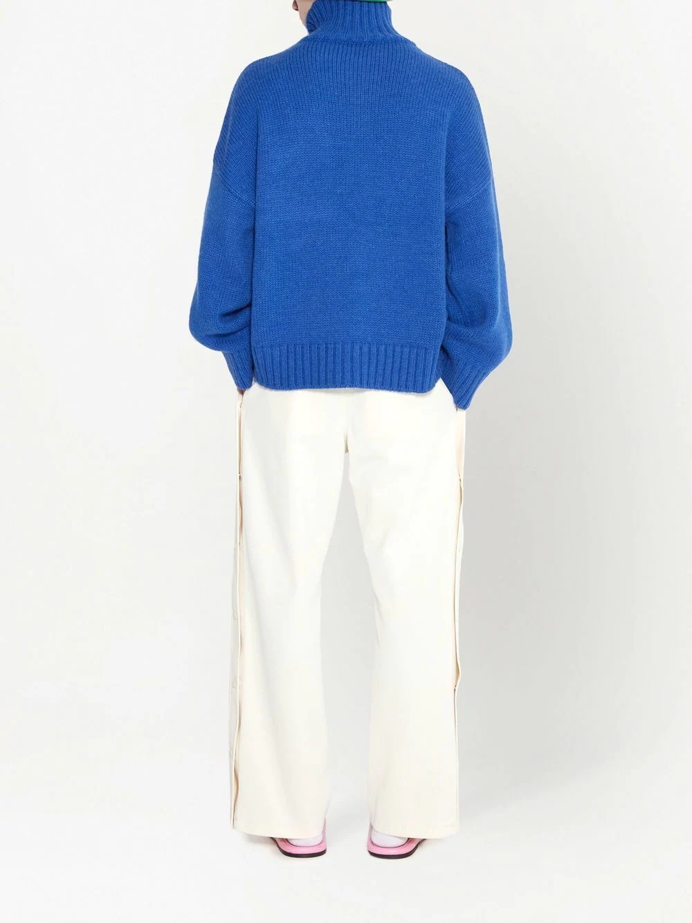 patch-pocket roll neck jumper - 4