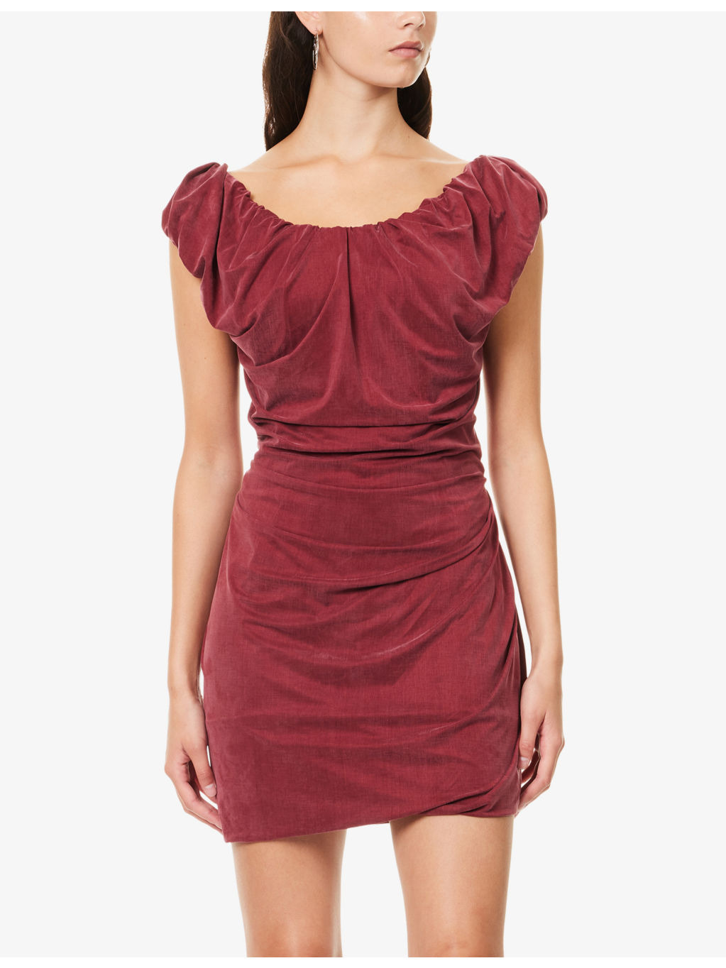 Ginnie Draped Stretch-Jersey Mini Dress - 3