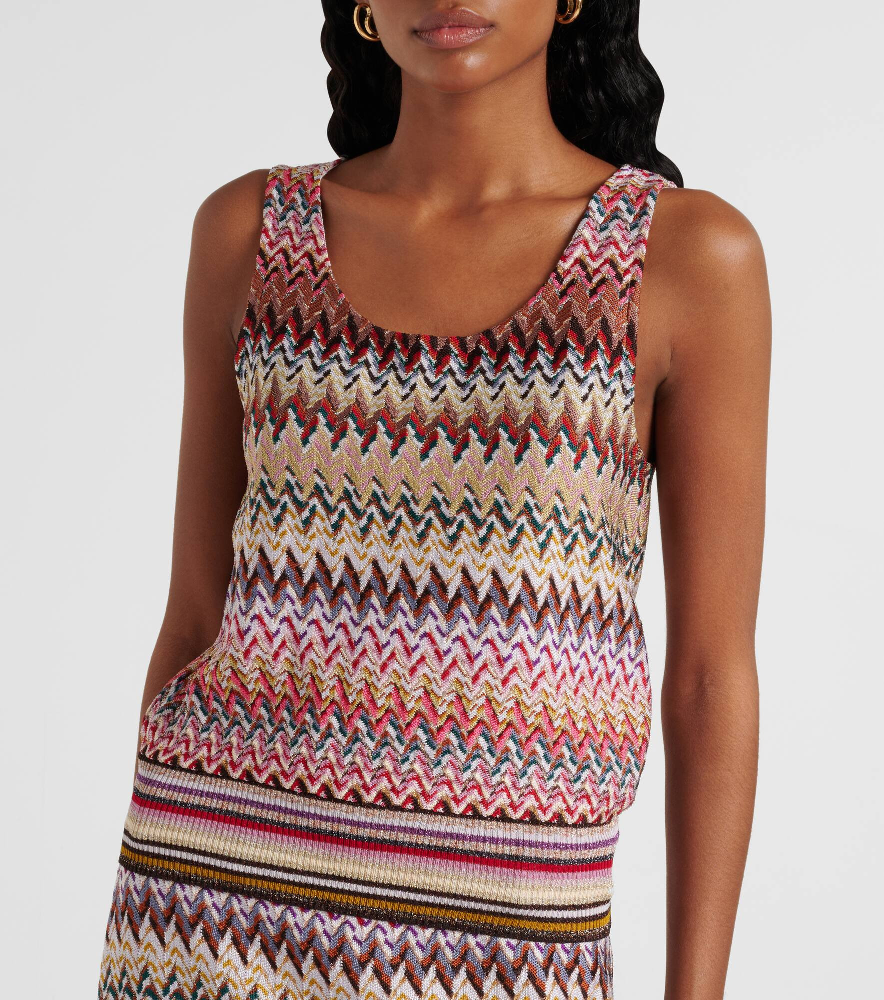 Zigzag lamé top - 6