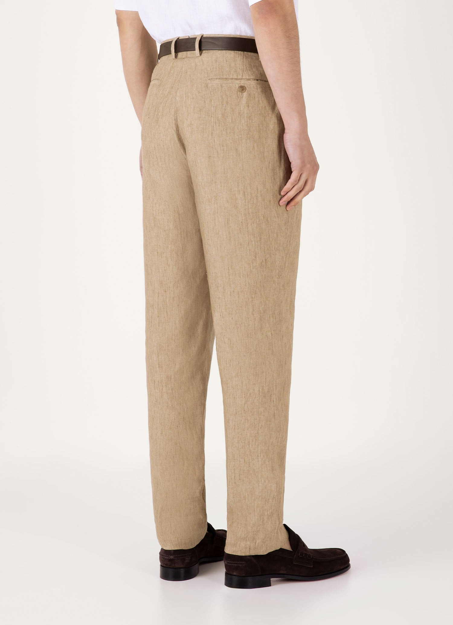 Pleated Linen Trouser - 5