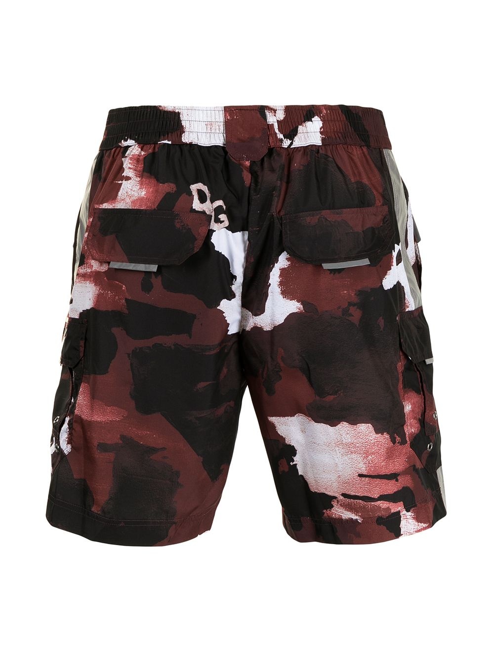 camouflage-print drawstring shorts - 2