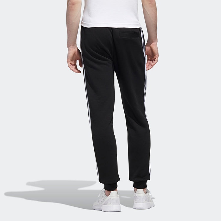 adidas neo M ESNTL 3S TP Bundle Feet Casual Sports Long Pants Black GJ8907 - 4