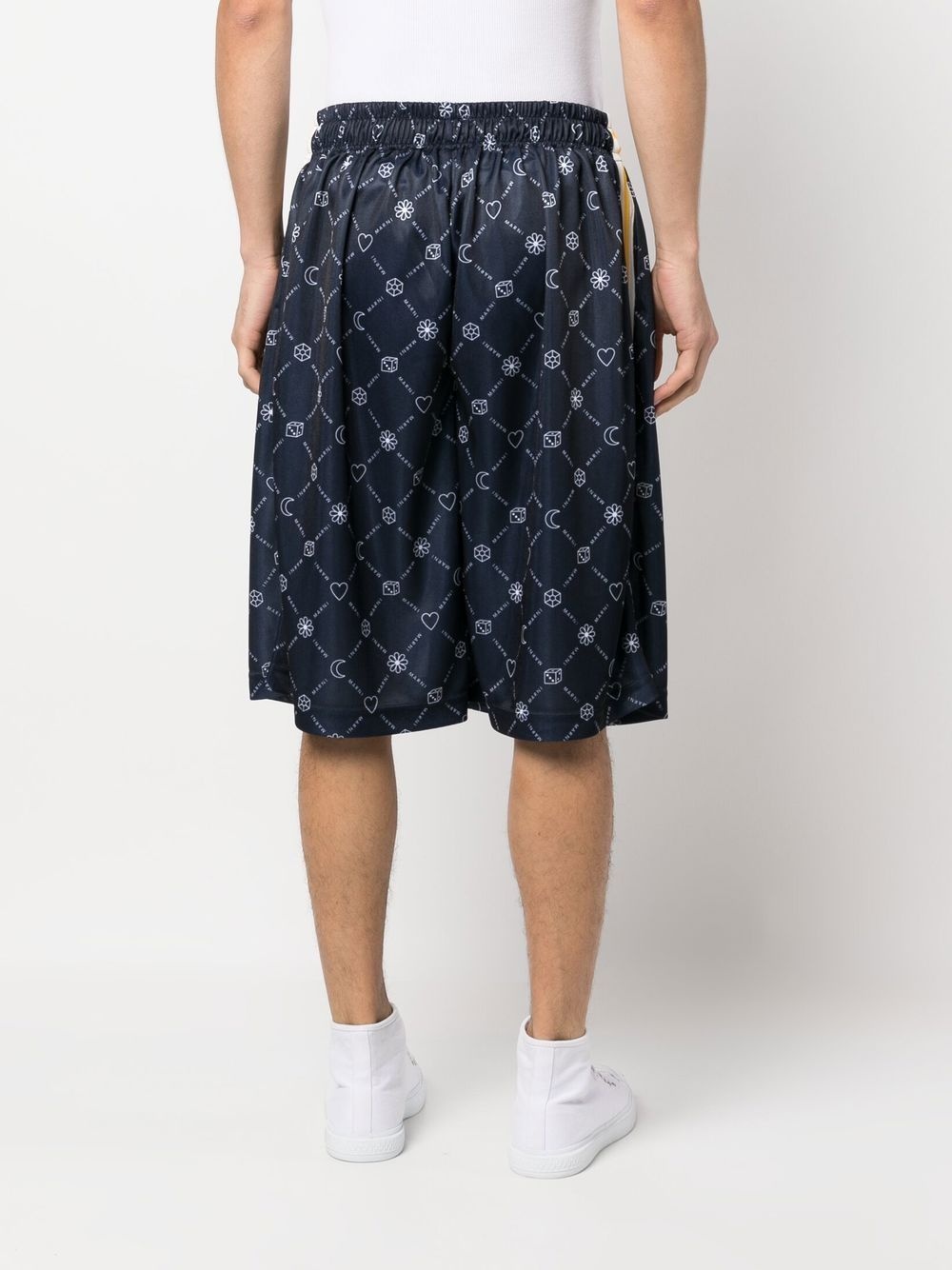 logo-print shorts - 4