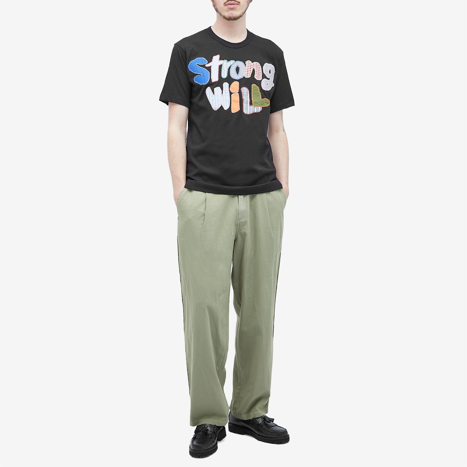 Comme des Garçons SHIRT Strong Will Patchwork T-Shirt - 4