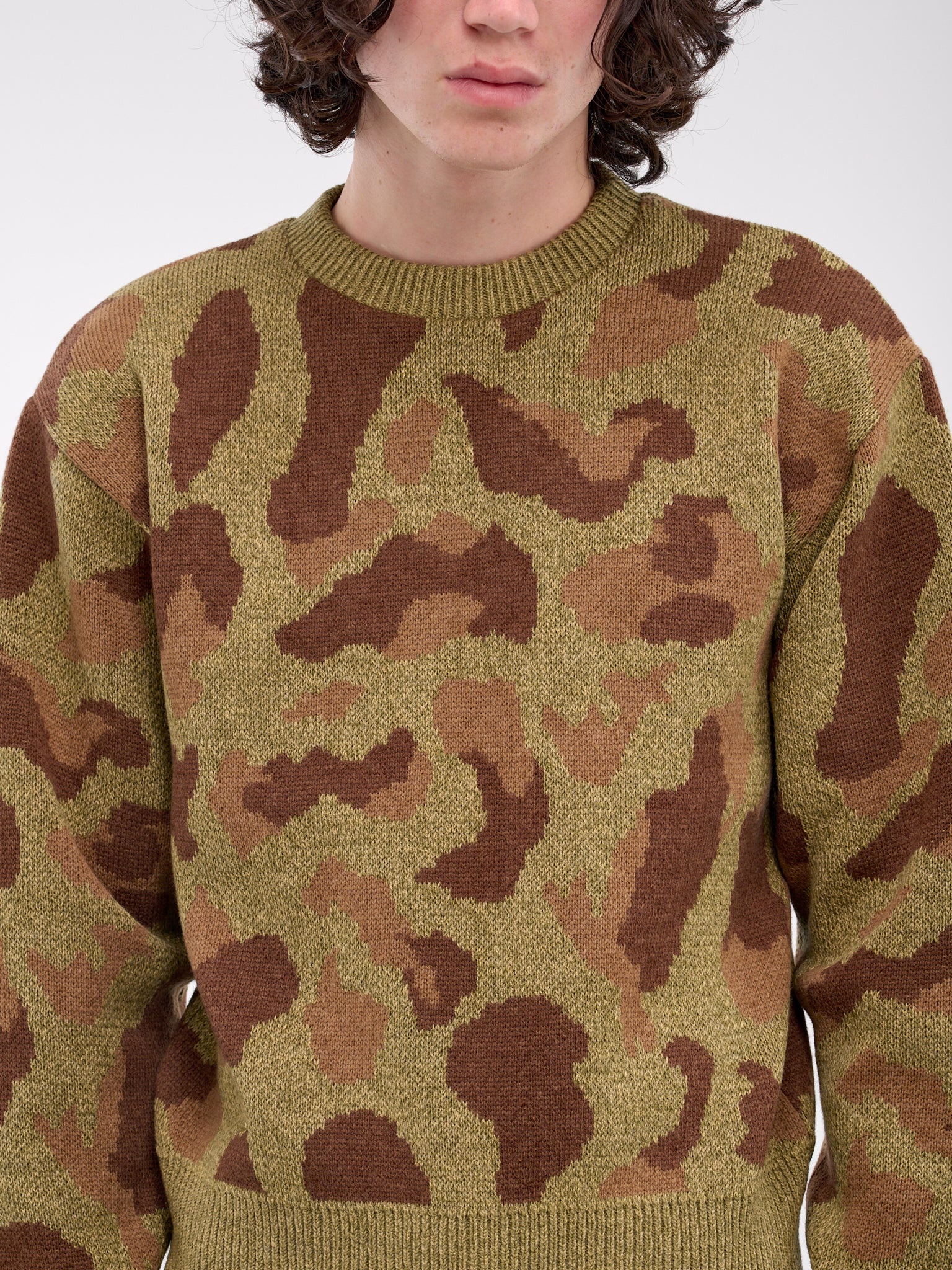 Camouflage Knit Sweater - 4