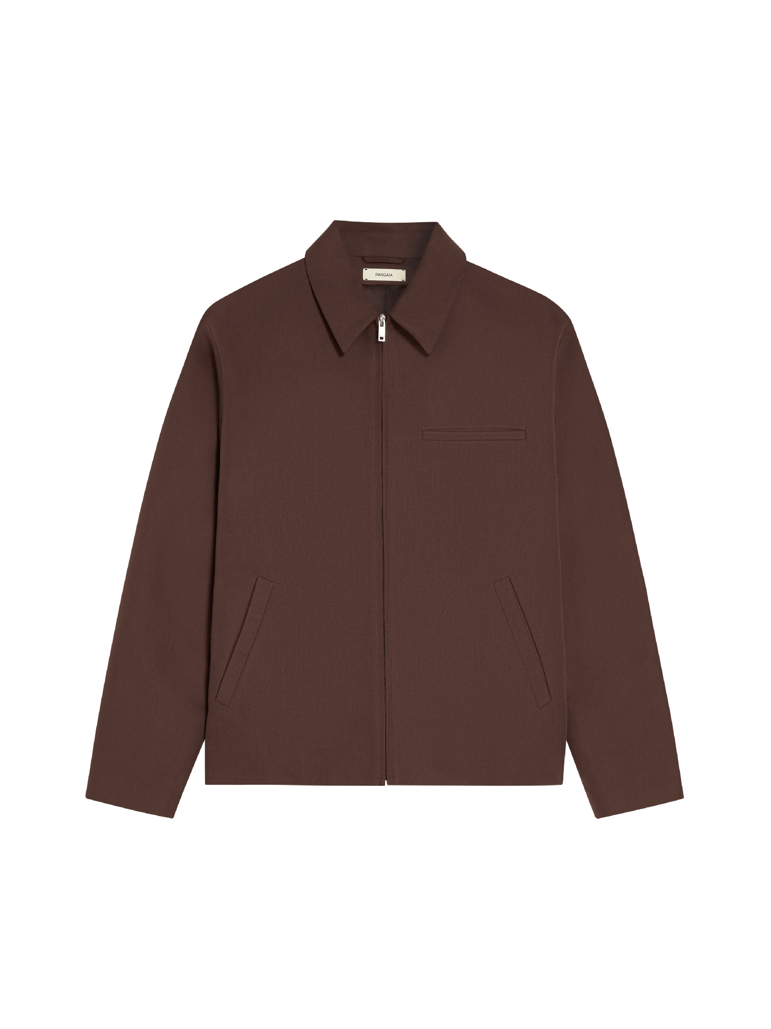 Mens Organic Cotton Harrington Jacket - Chestnut Brown - 1