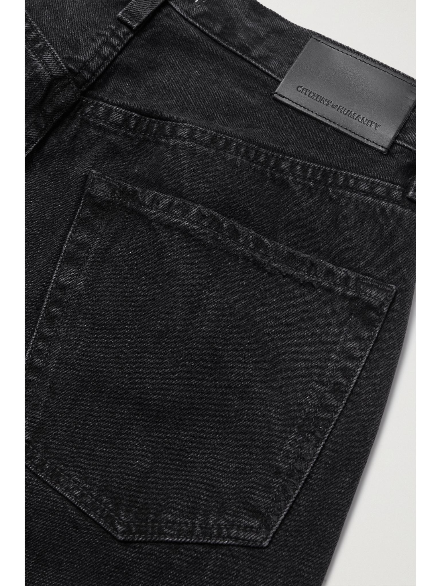 Ayla Baggy mid-rise wide-leg organic jeans Black - 6