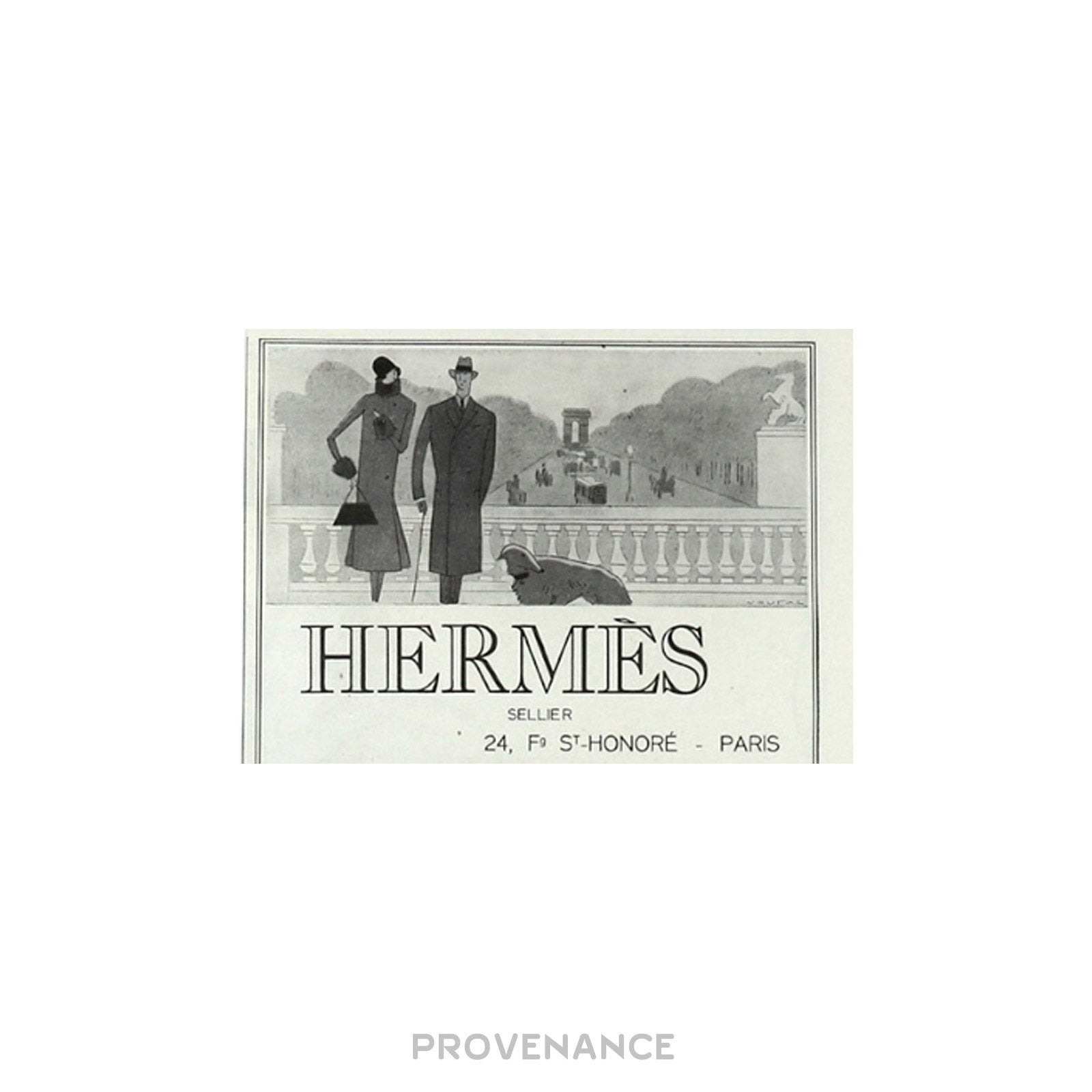 Hermes Antique Vintage Newsprint Ad - HERMÈS SELLIER V - 6