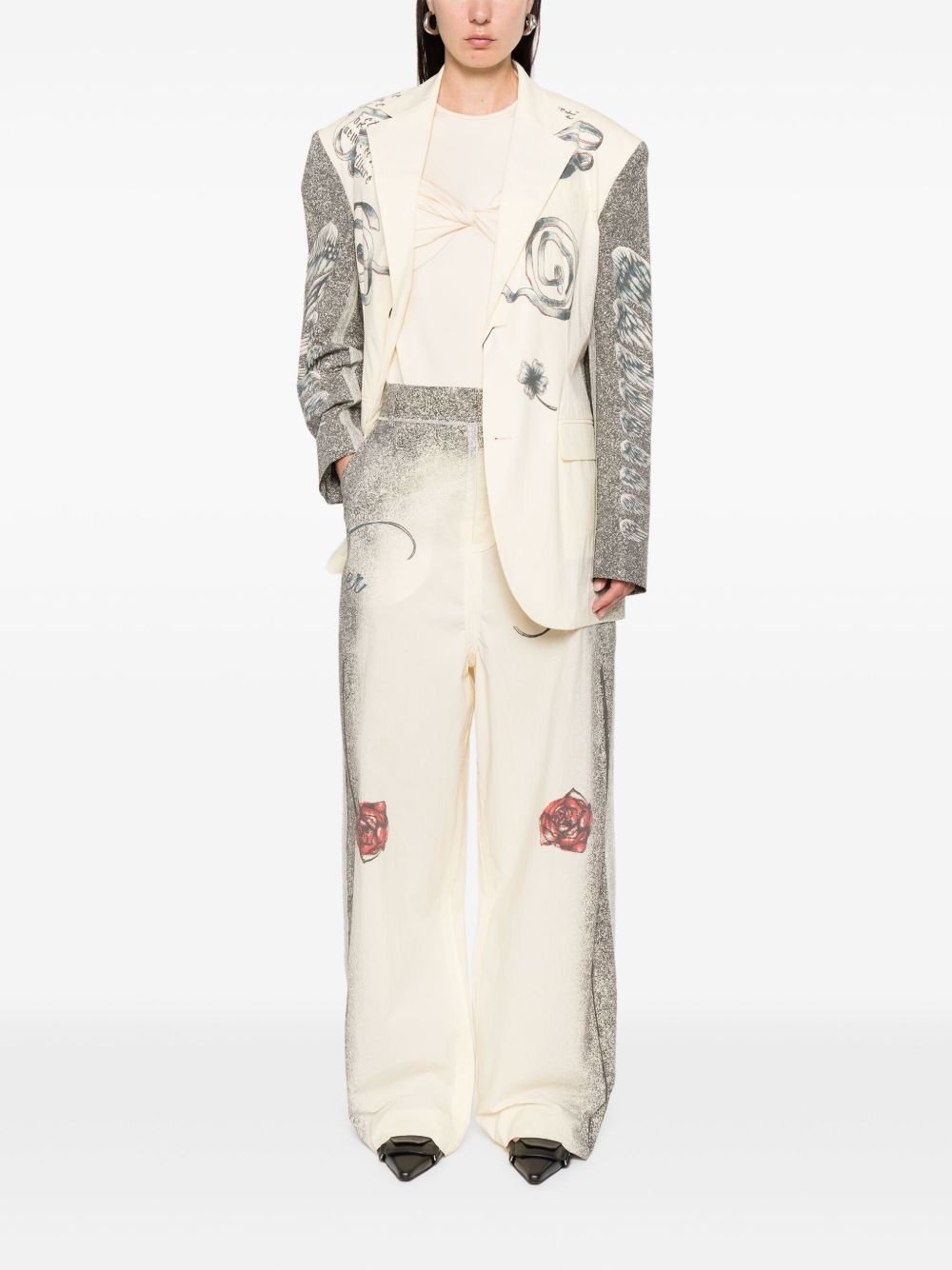 multi-tattoo trousers - 2
