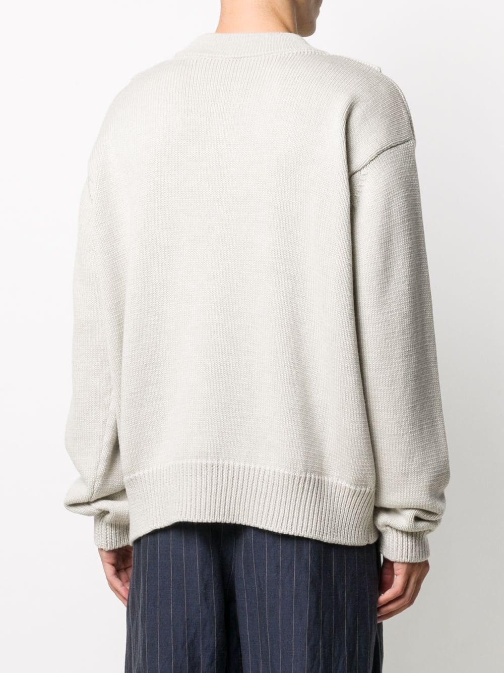 sweatshirt-silhouette jumper - 4