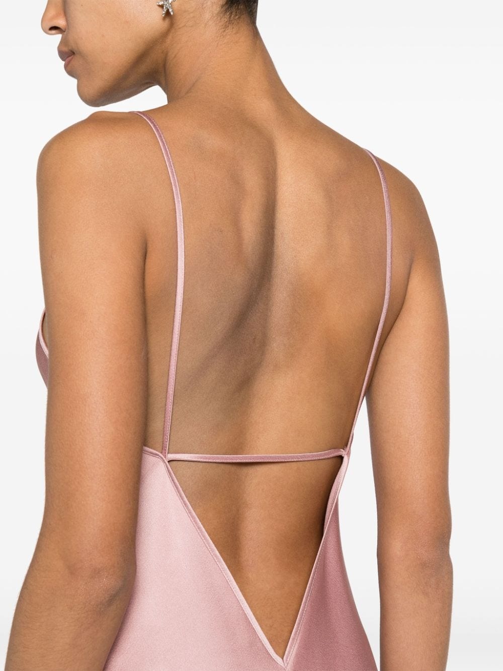 Cami open-back satin gown - 5