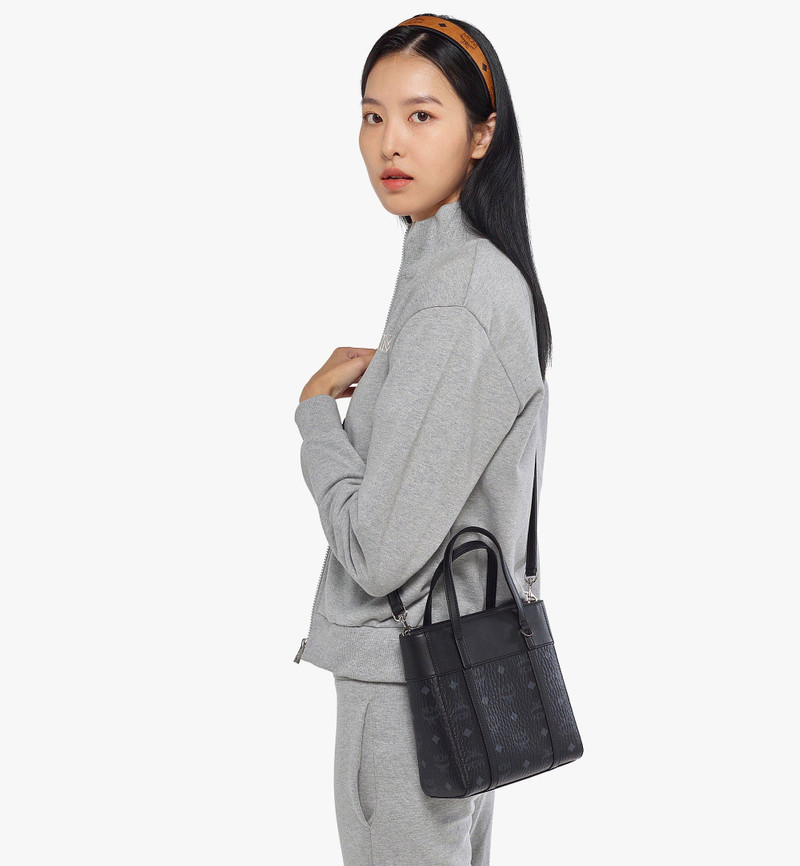 MCM Aren Top-Zip Shopper in Visetos Leather Mix outlook