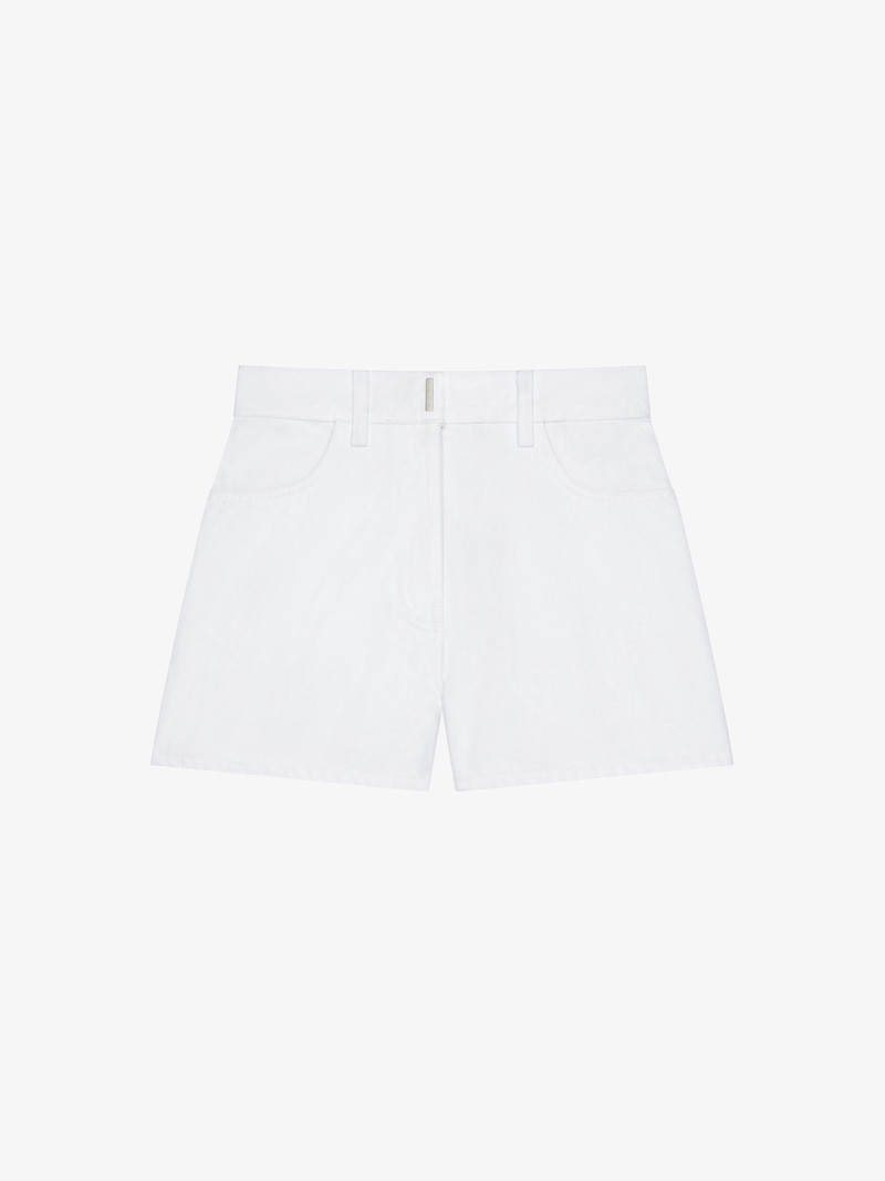 SLIM FIT SHORTS IN DENIM - 1