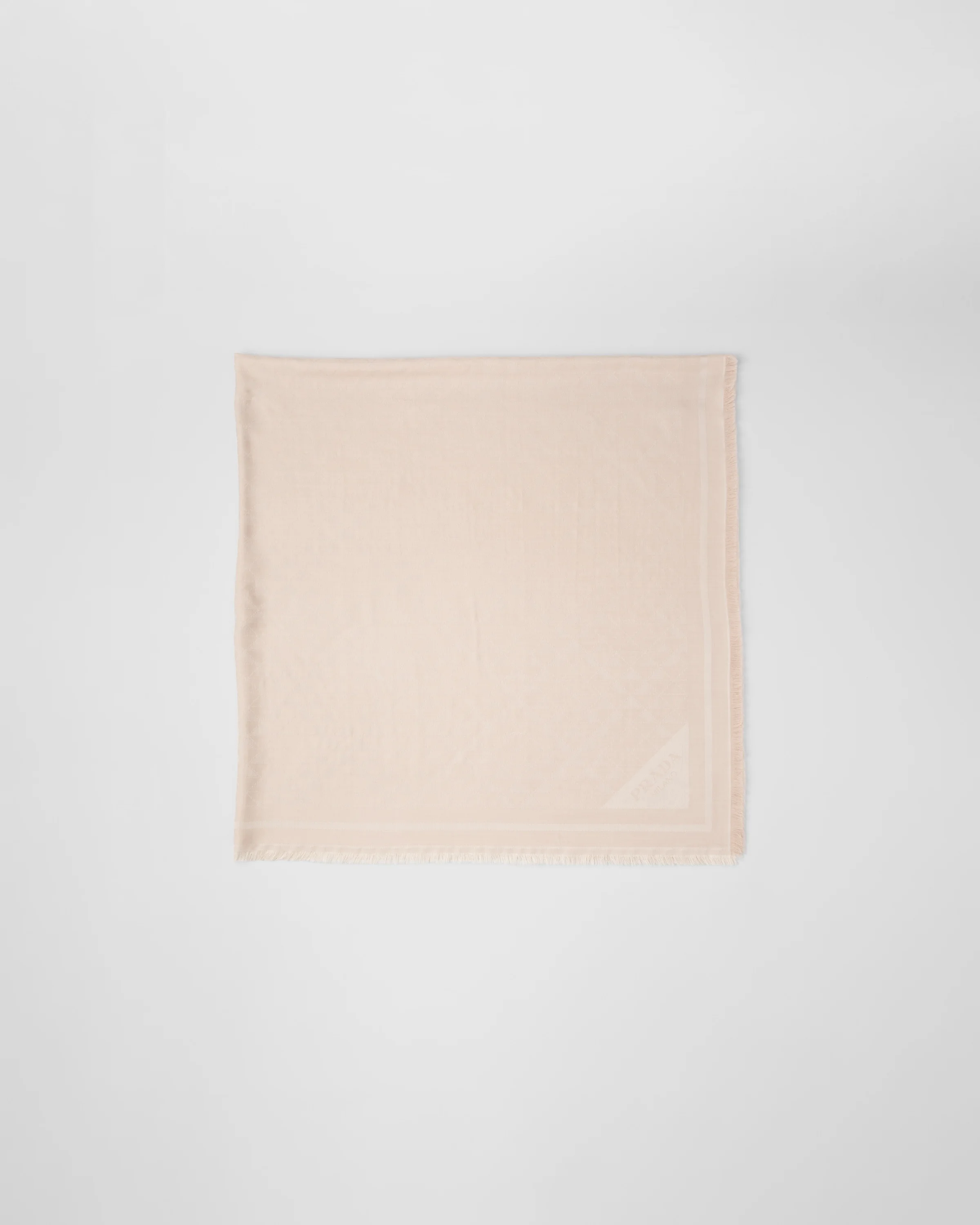 Symbole silk and wool jacquard shawl - 1