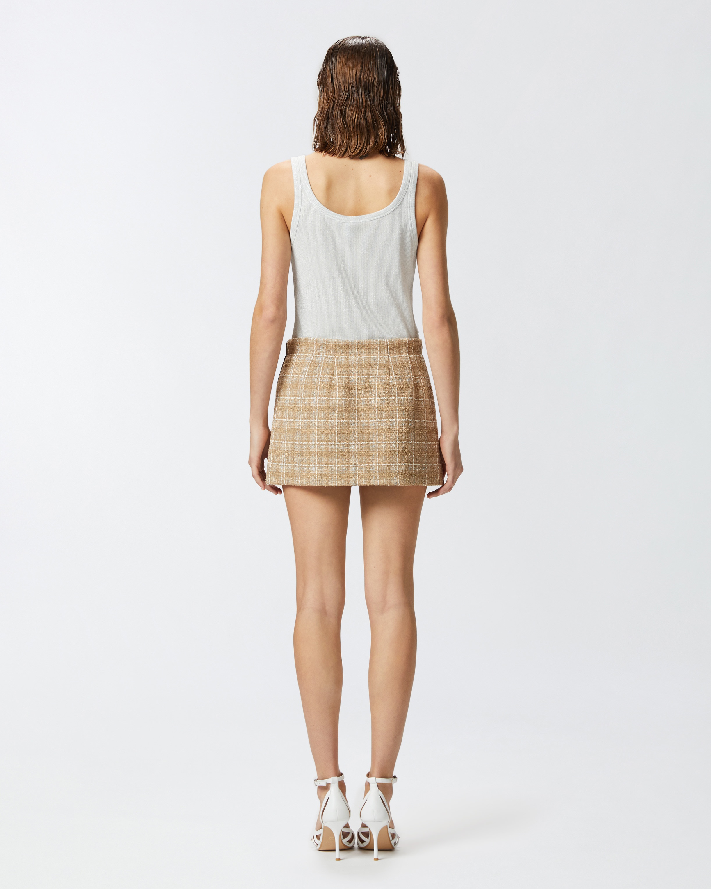 スカート PINKO Women Skirts 104752A2DGL78 Brown Plaid Didaco Skirt by PINKO | Rent the Runway