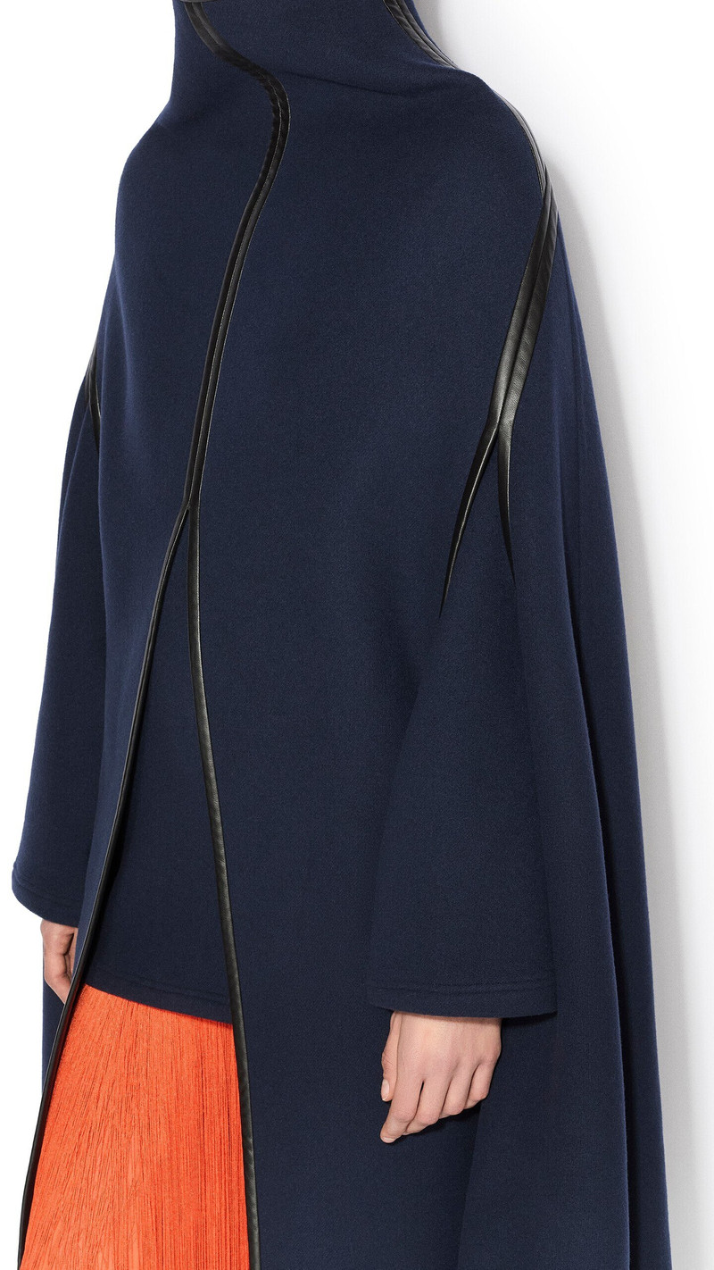 DOUBLE FACE WOOL CAPE COAT 4