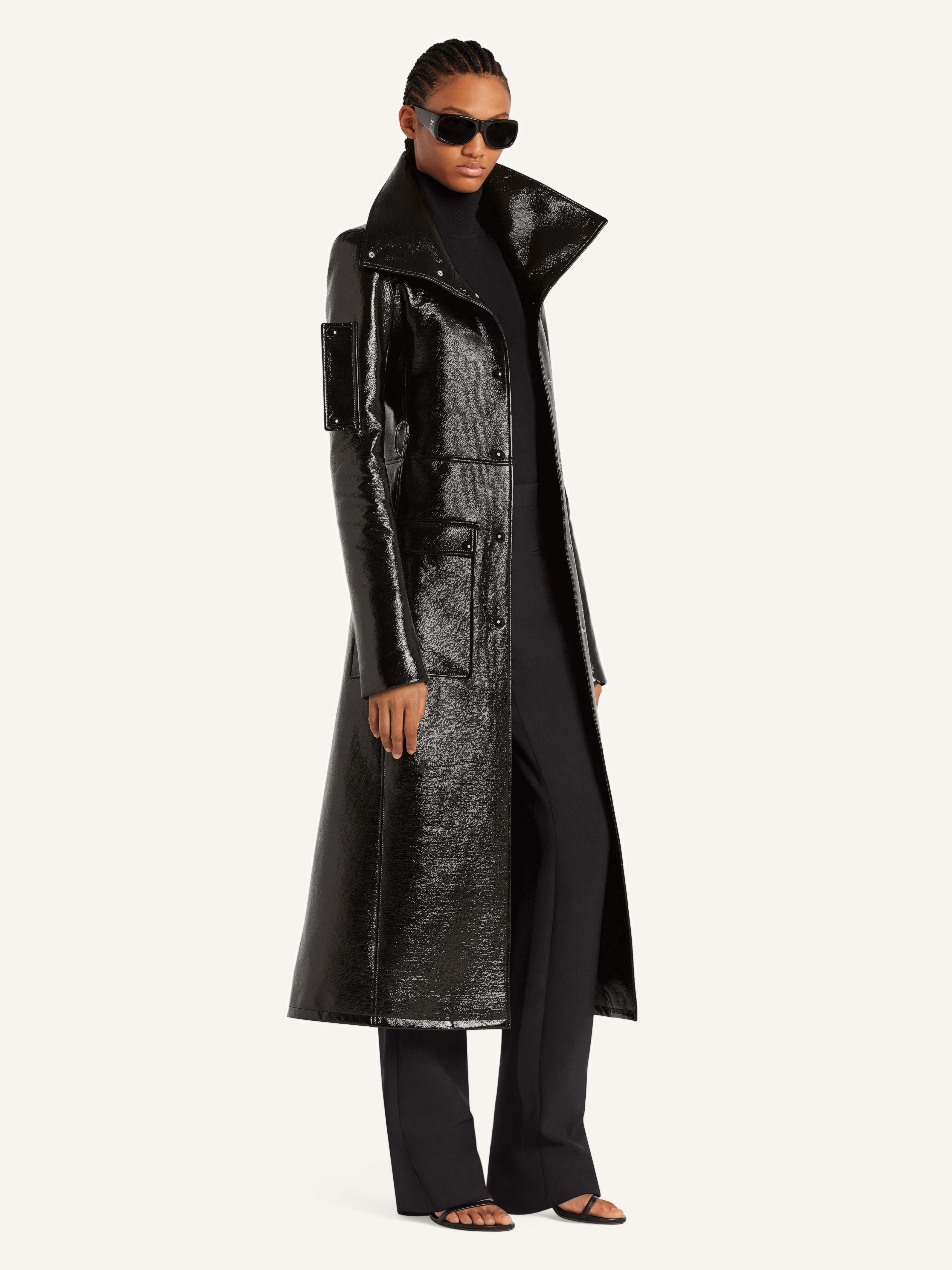 HERITAGE VINYL TRENCH COAT - 3