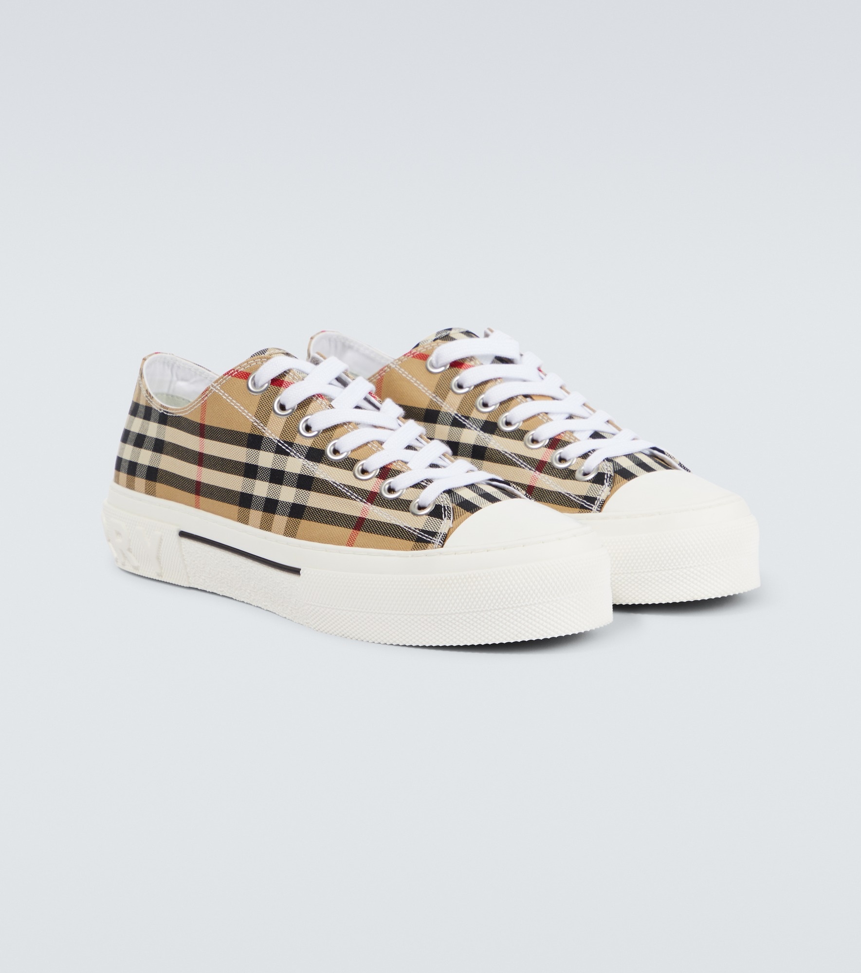 Burberry Check canvas sneakers - 5