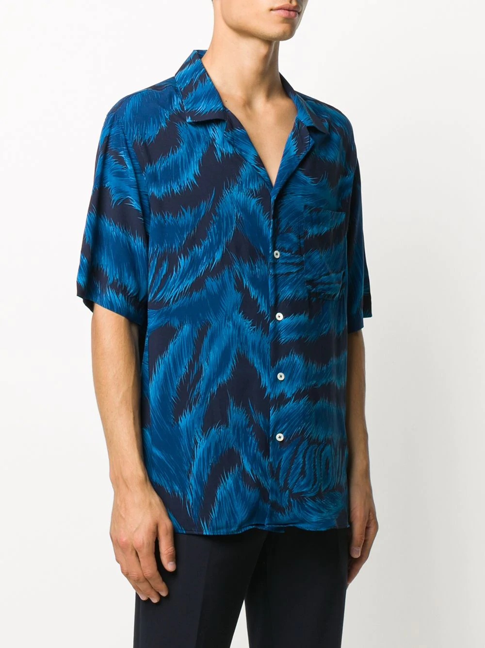 wavy print shirt  - 3