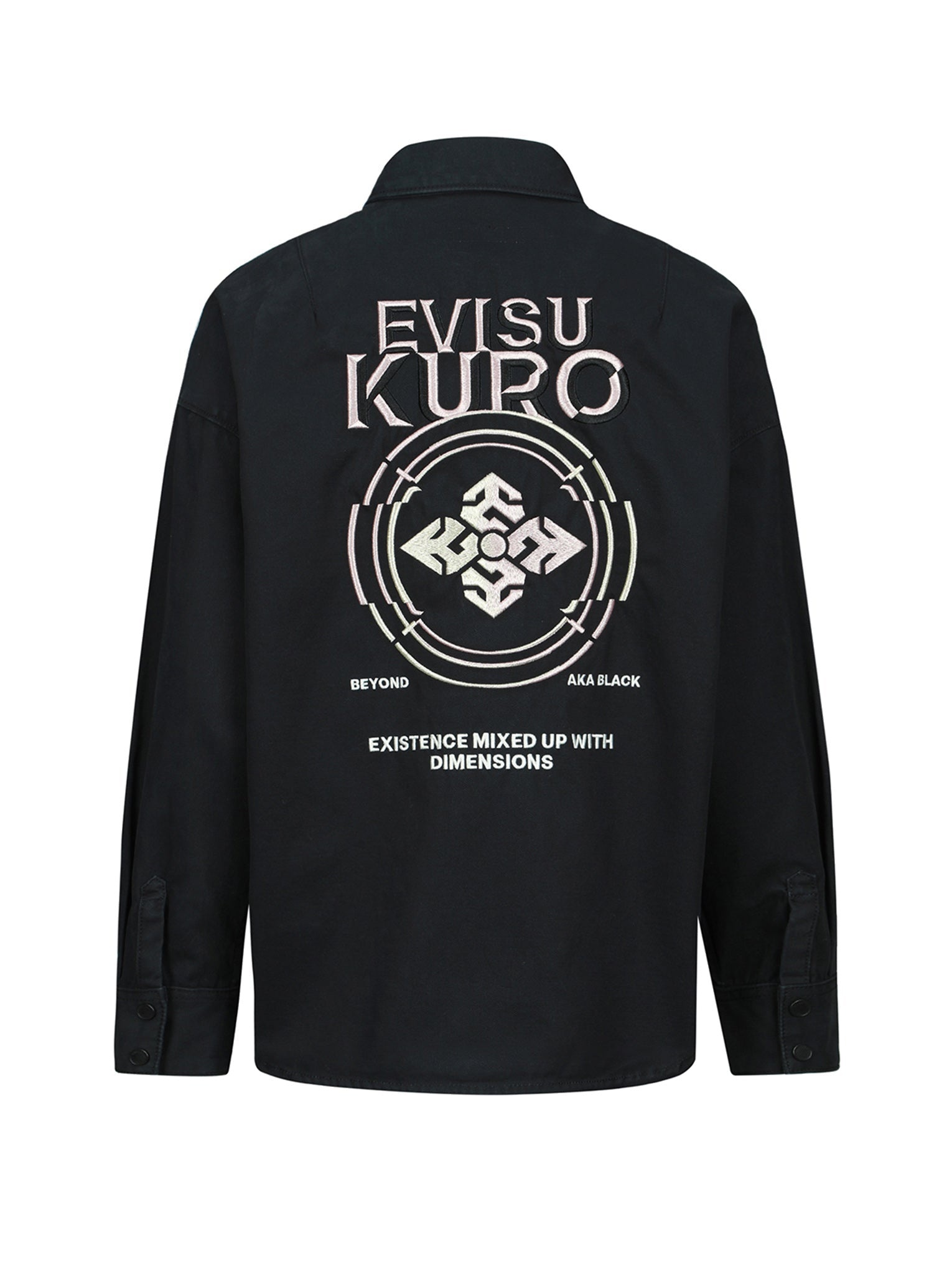 Kamon and Logo Embroidery Shirt Jacket - 1