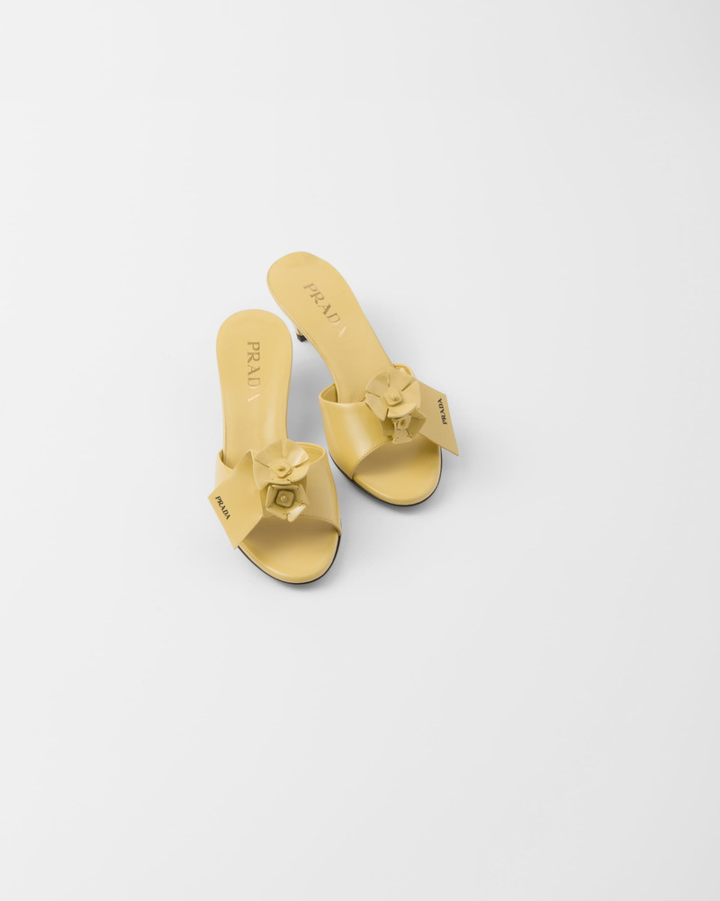 Brushed leather sandals 3