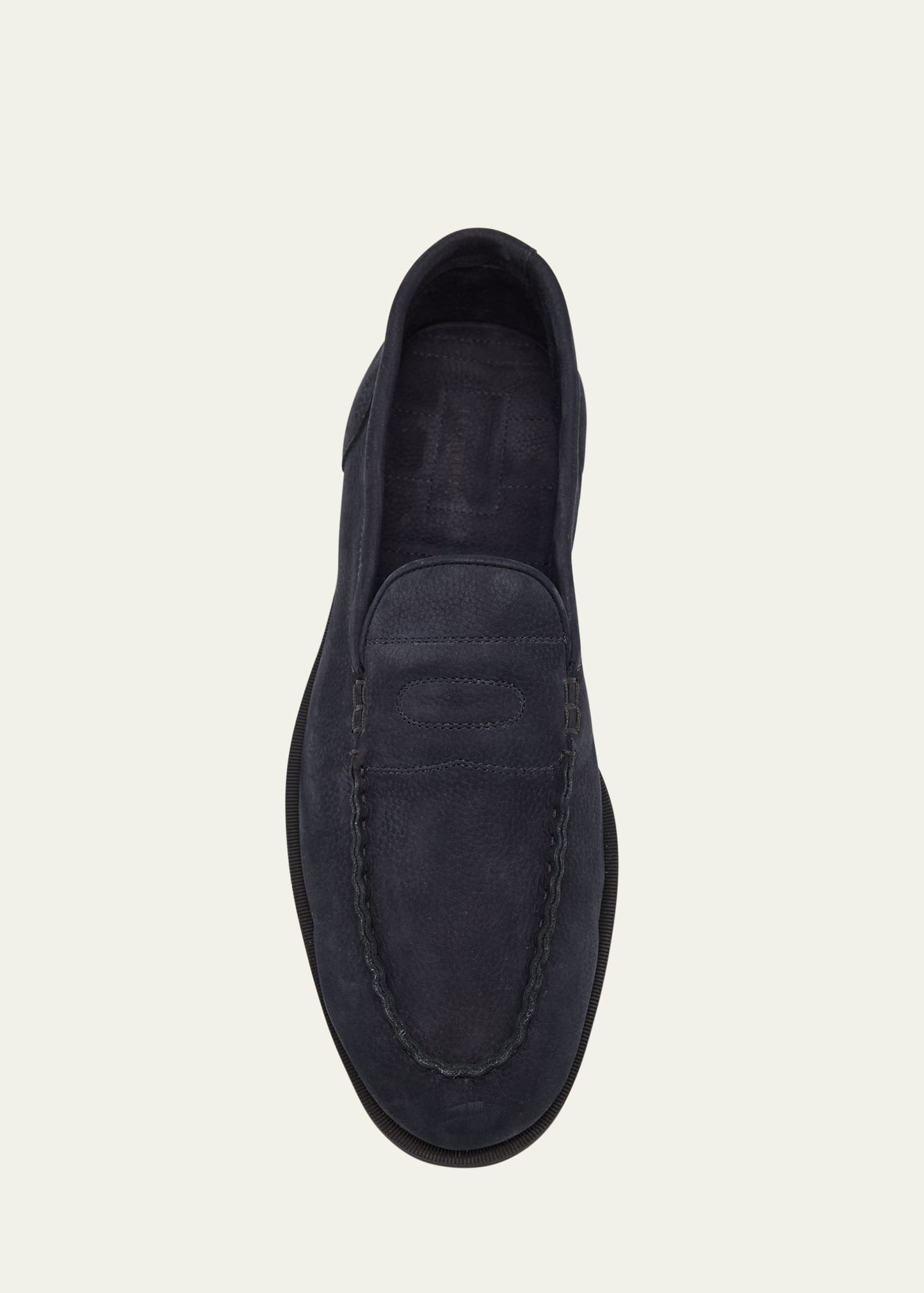 Men's Pace Nubuck Leather Penny Loafers - 5