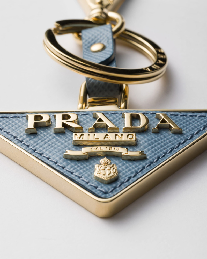 Prada Saffiano Leather and Metal Keychain outlook