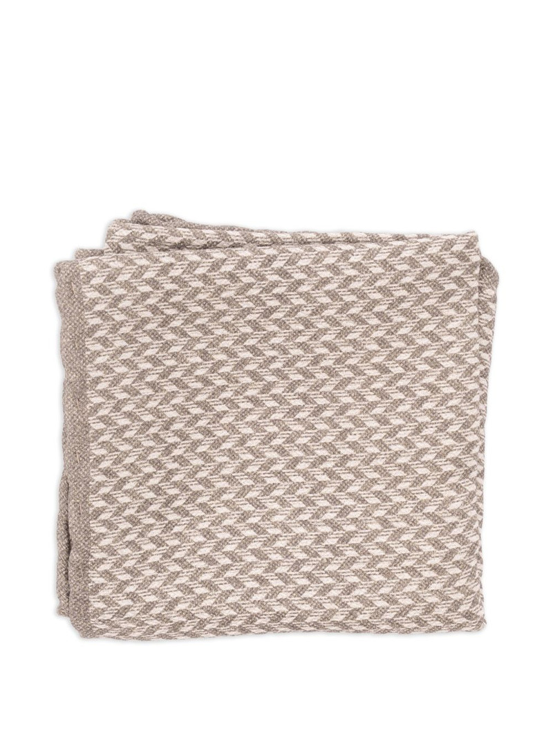 chevron-knit pocket scarf 1
