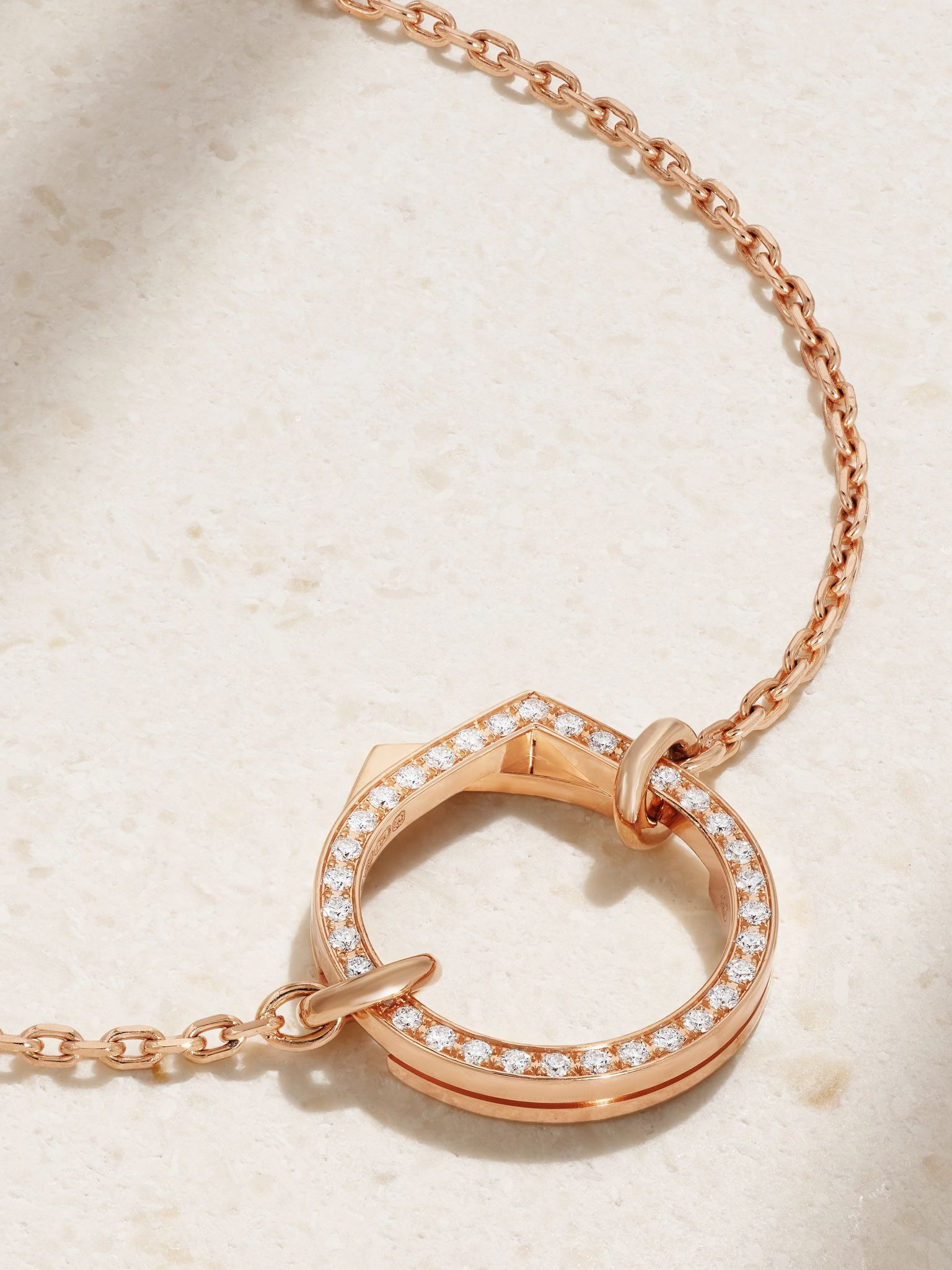 Antifer 18-karat rose gold diamond bracelet Gold - 4