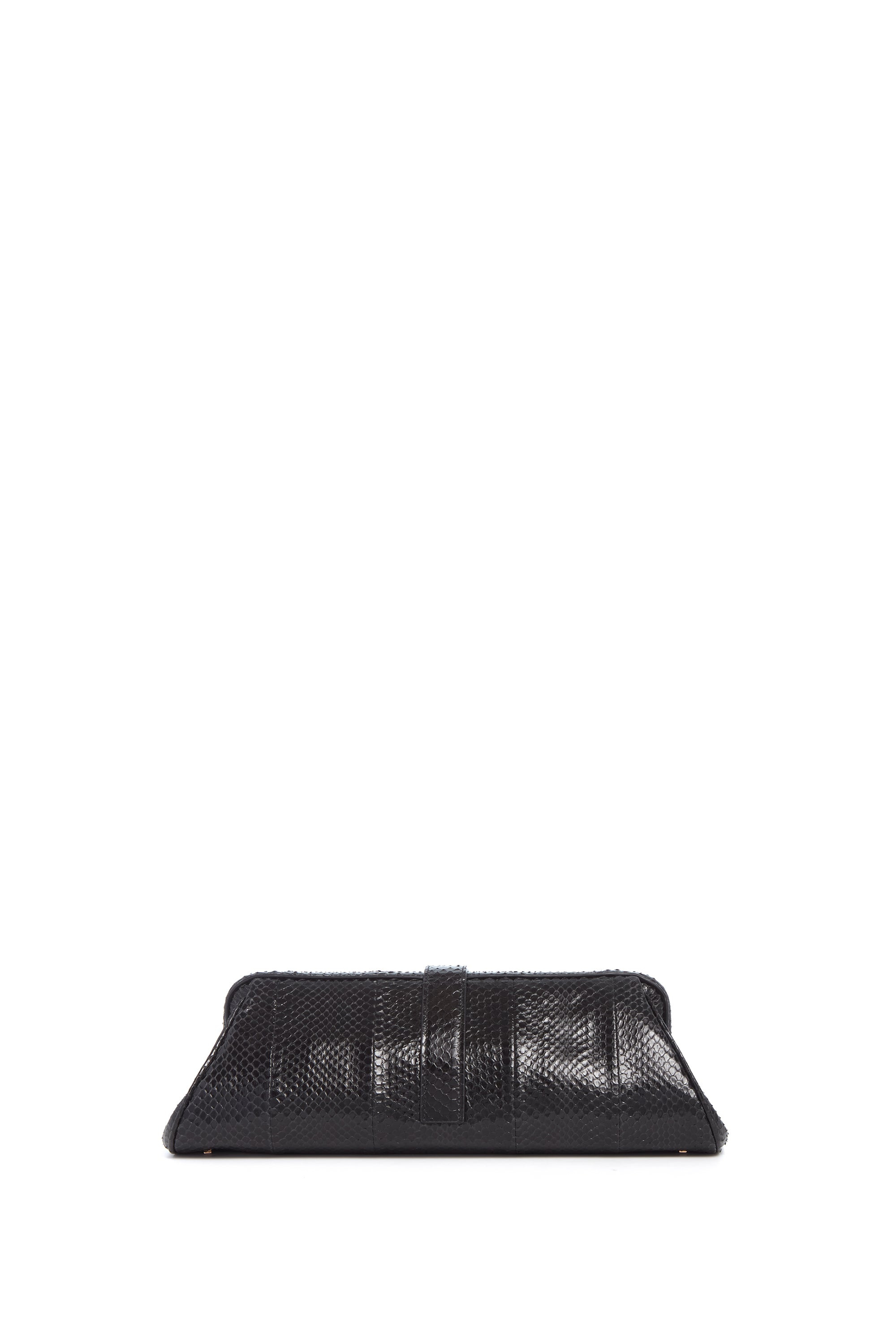 Paola Clutch in Black Snakeskin - 5