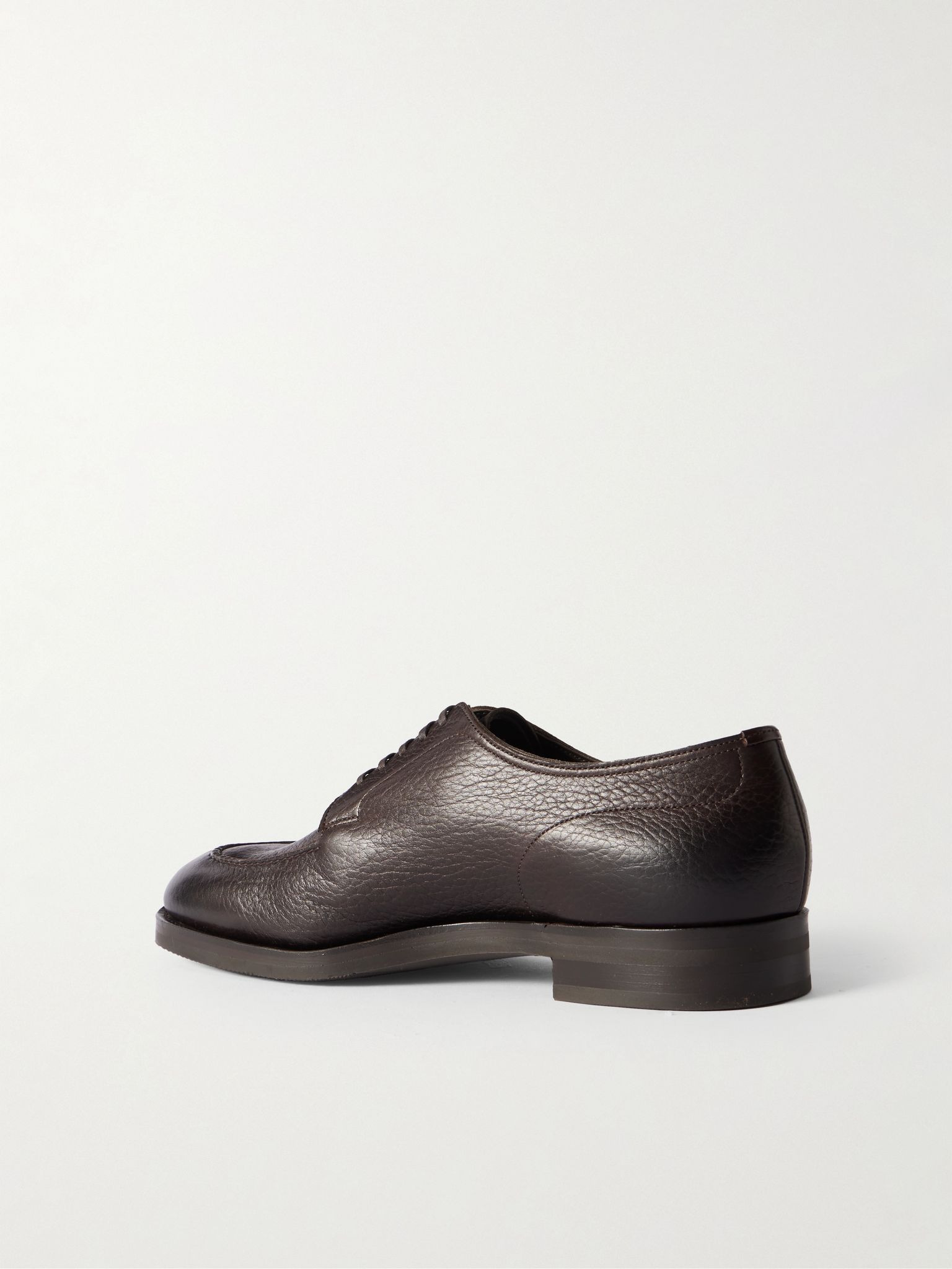 Dover Full-Grain Leather Derby Shoes Brown - 4